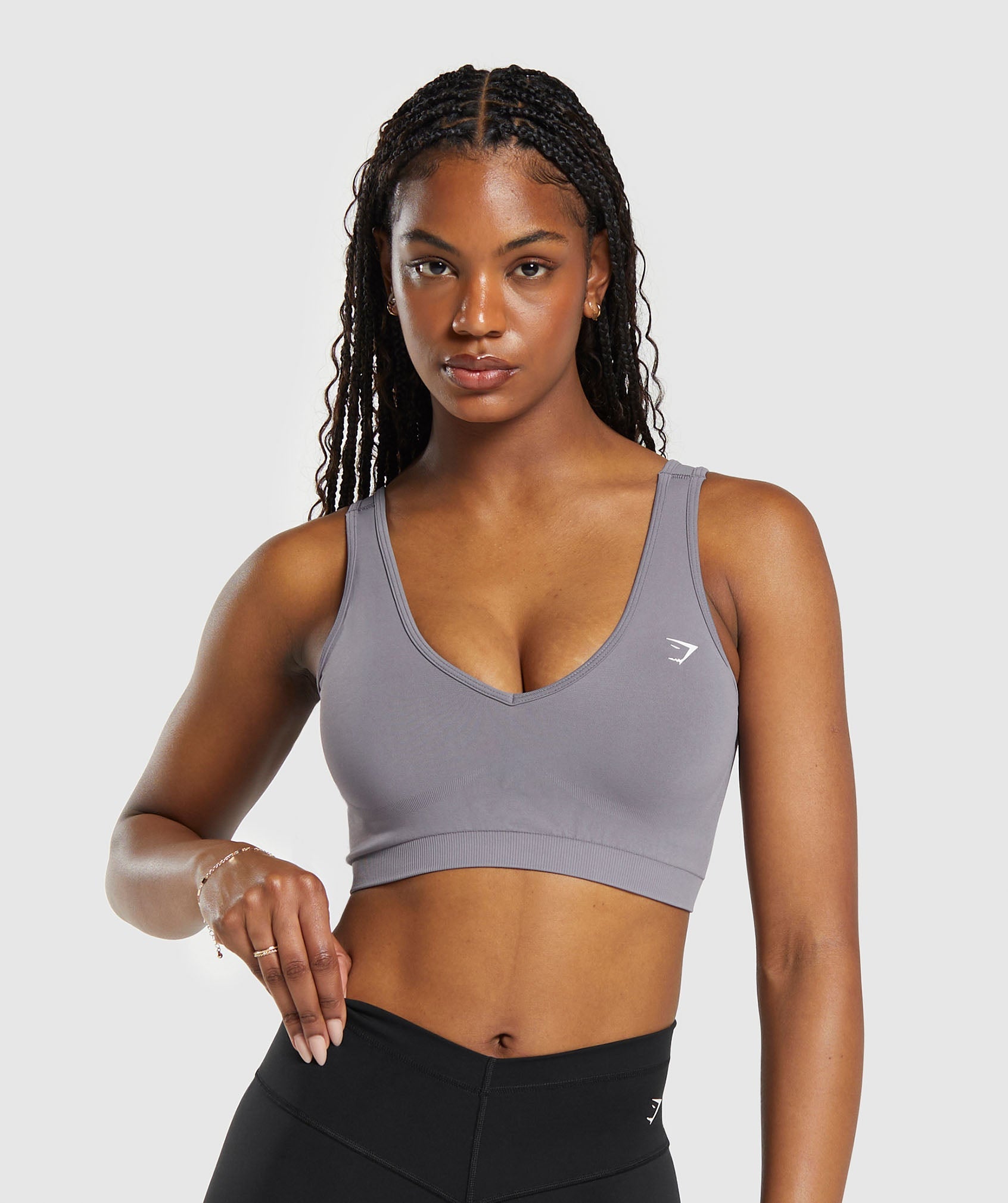 Everyday Seamless Sports Bra in Fog Purple - view 1