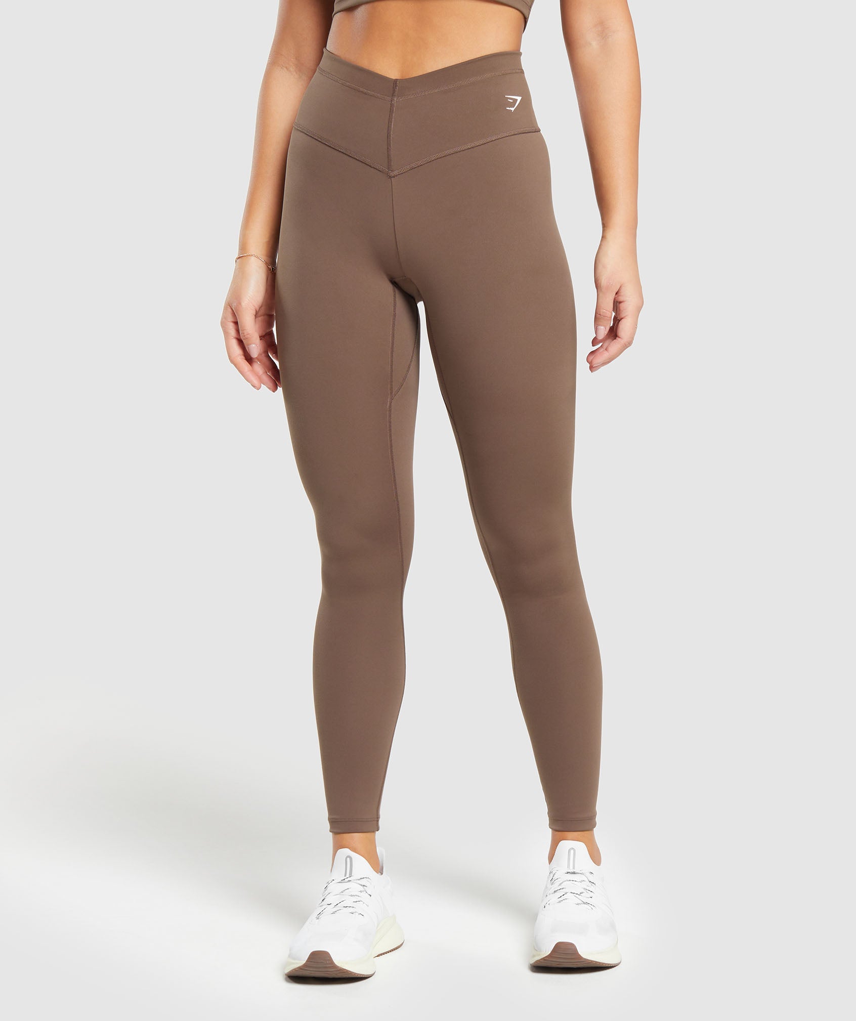 Everyday V Waistband Leggings dans Brown