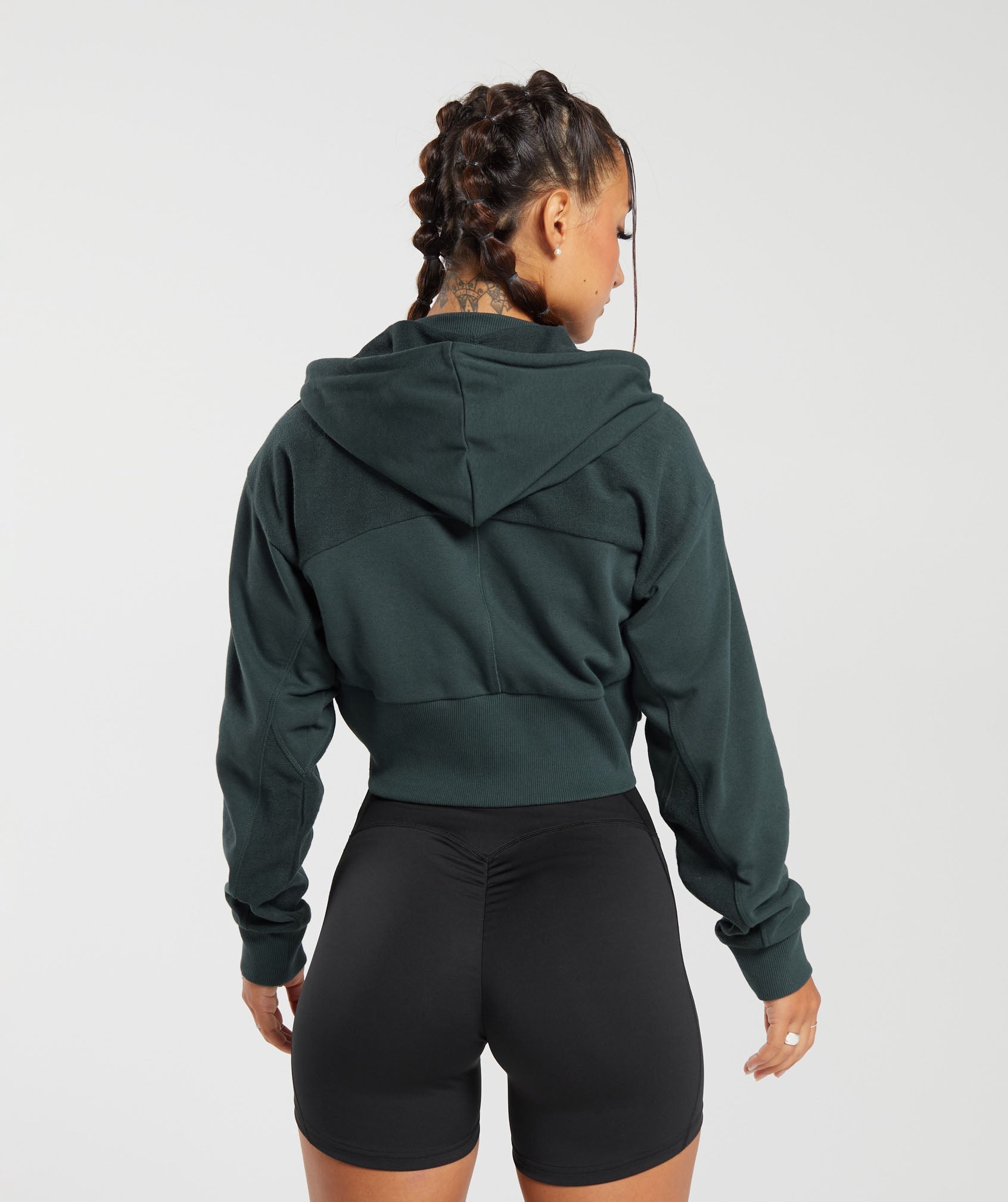 GS Power Crop Zip Hoodie