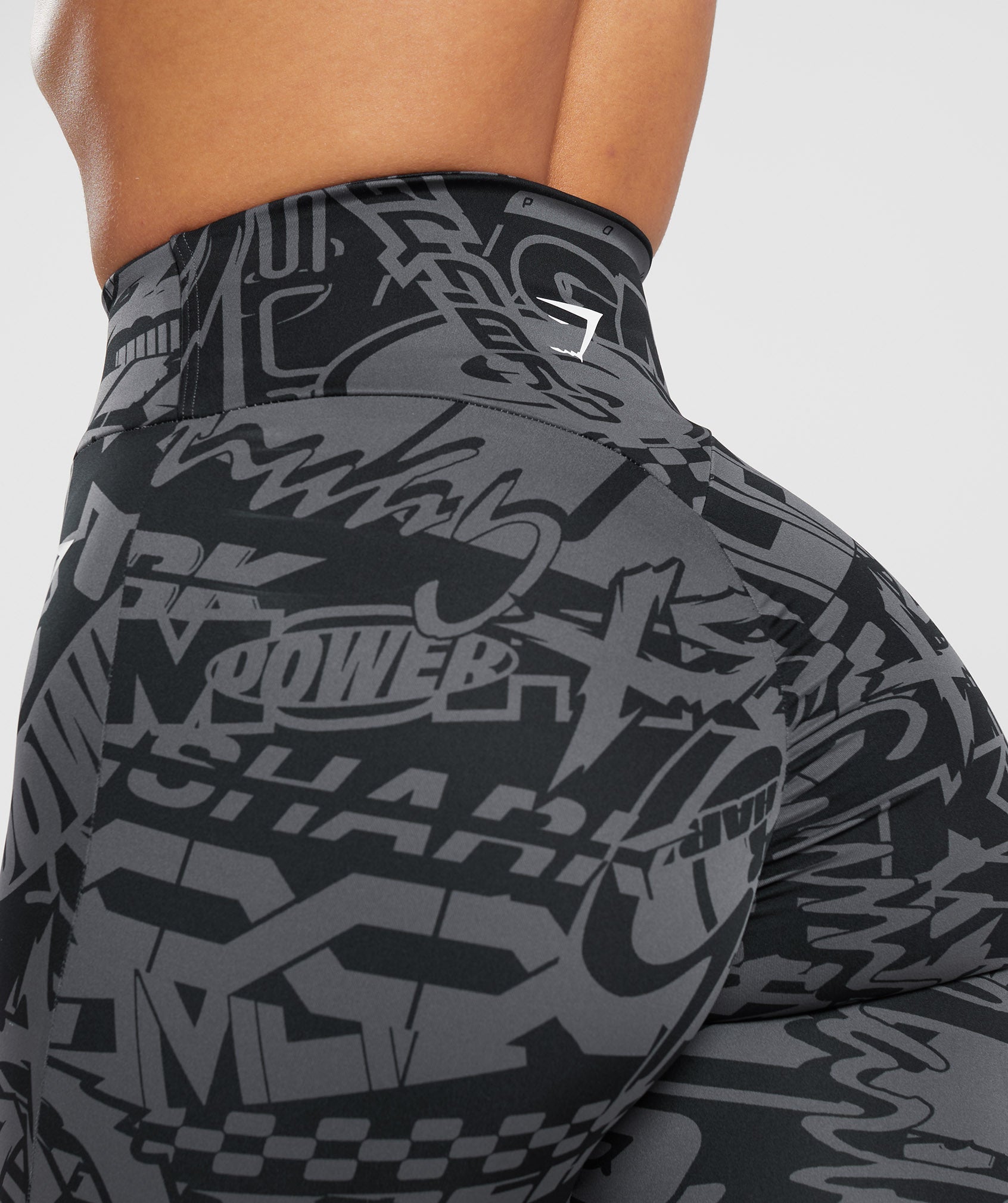 GS Power Regular Leggings in Dark Grey - view 6