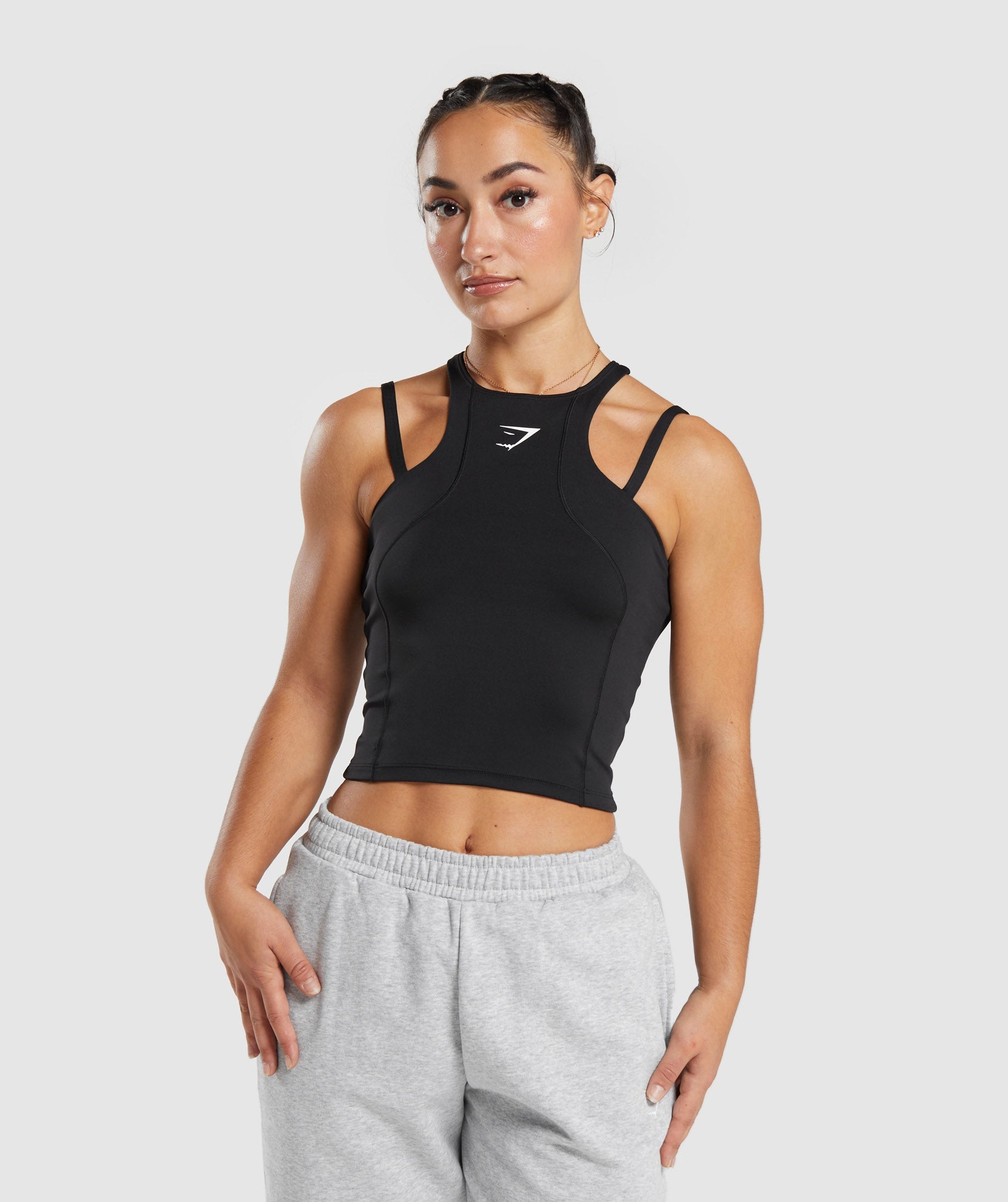 Gymshark Everyday Contour Racer Tank - Black