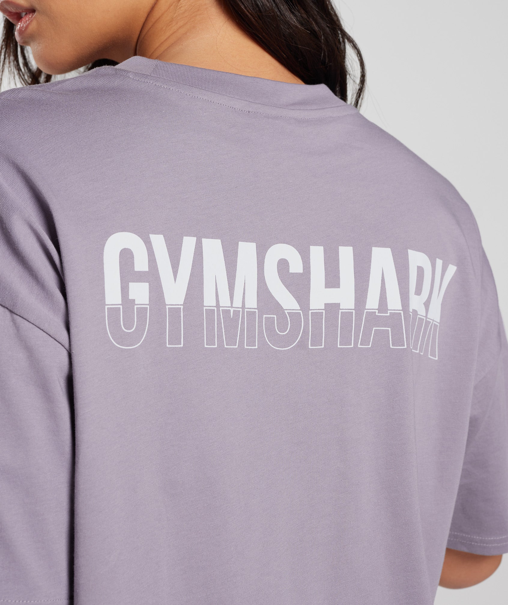 Fraction Oversized T-Shirt in Slate Lavender - view 3