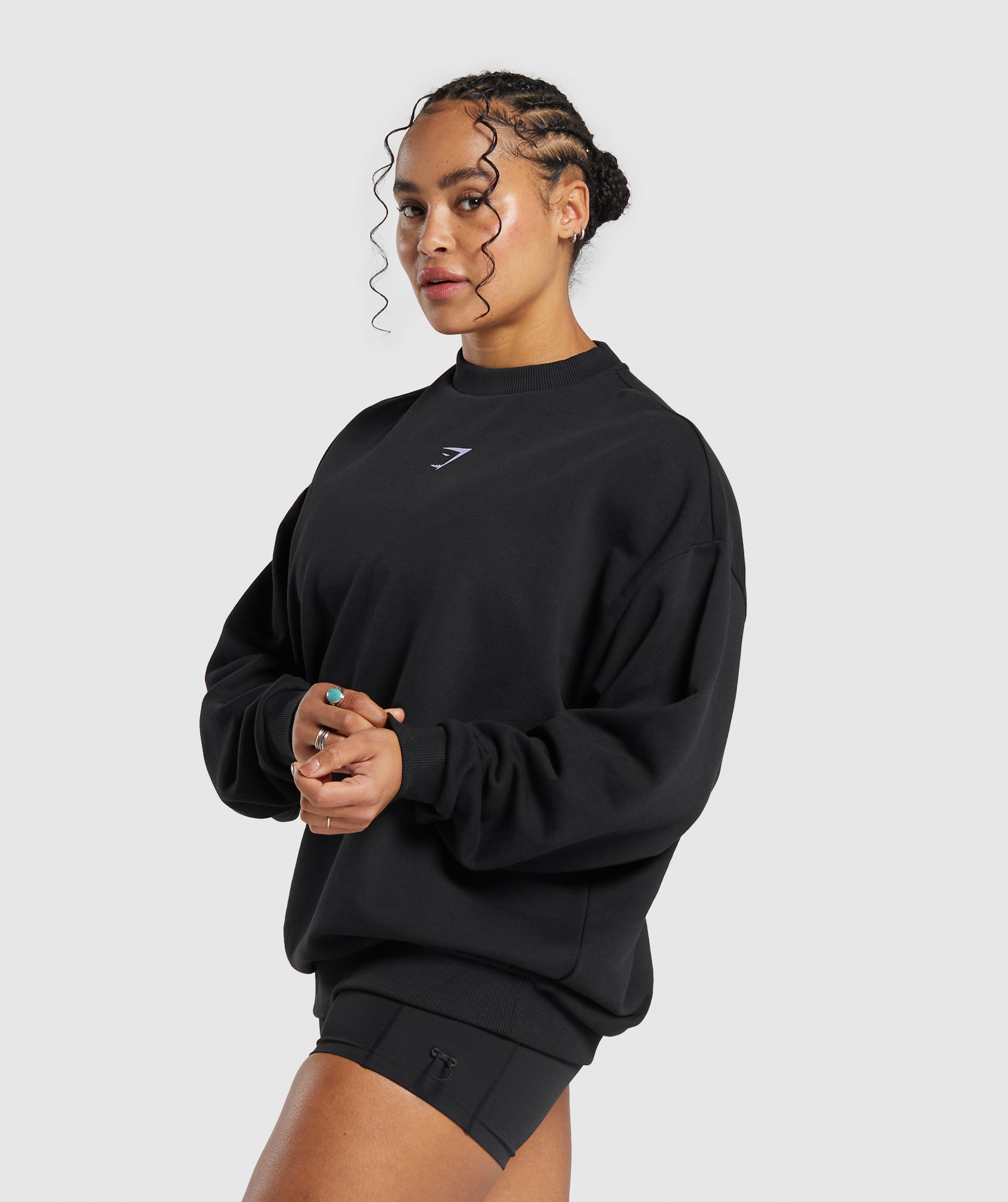 Lifting Essential Sweater in Black - view 3