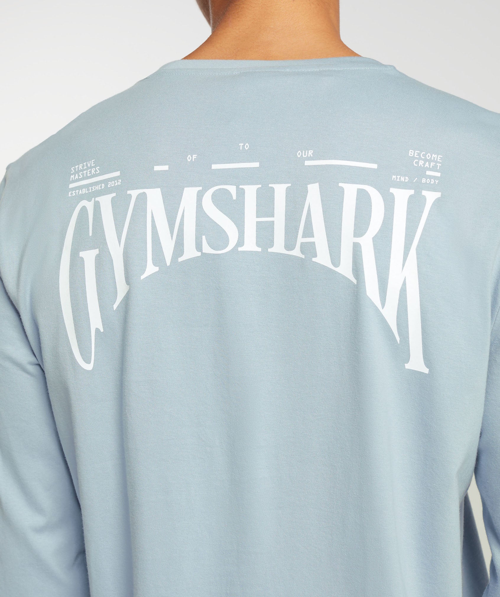 Hybrid Wellness Long Sleeve T-Shirt in Salt Blue - view 5