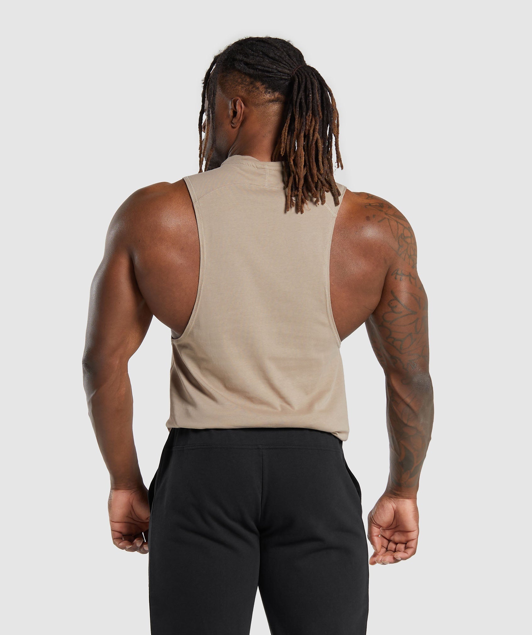 Impact Drop Arm Tank in Sand Brown - view 2