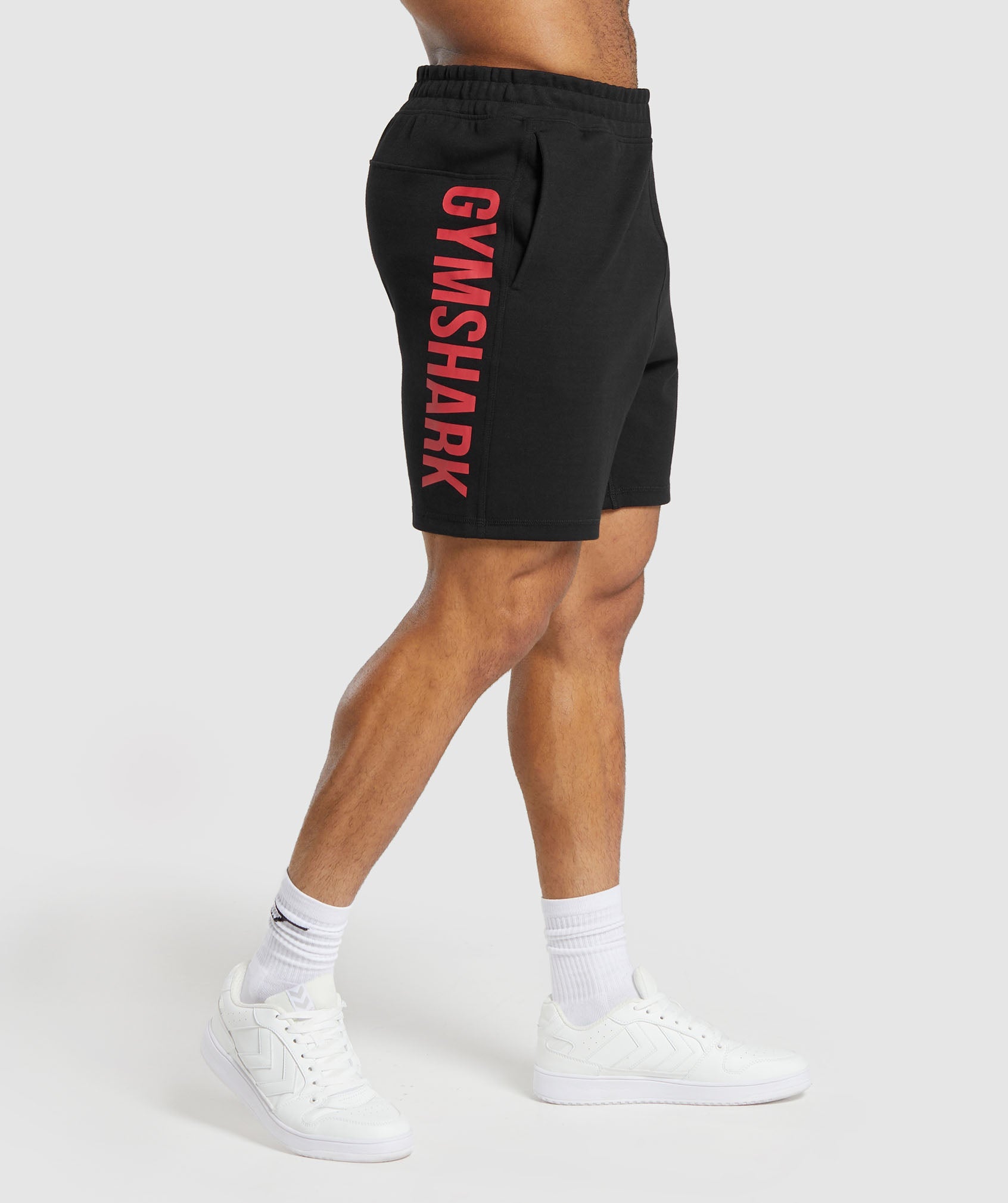 Impact Shorts in Black/Vivid Red - view 1