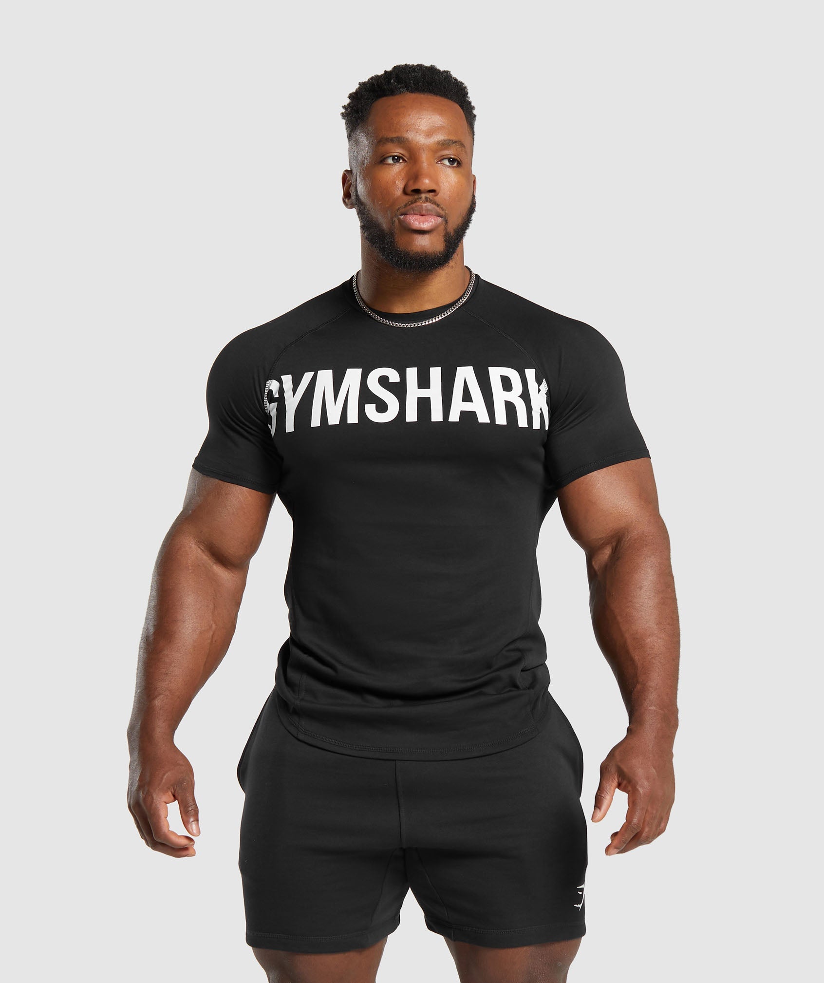 Impact Muscle T-Shirt in Black - view 1