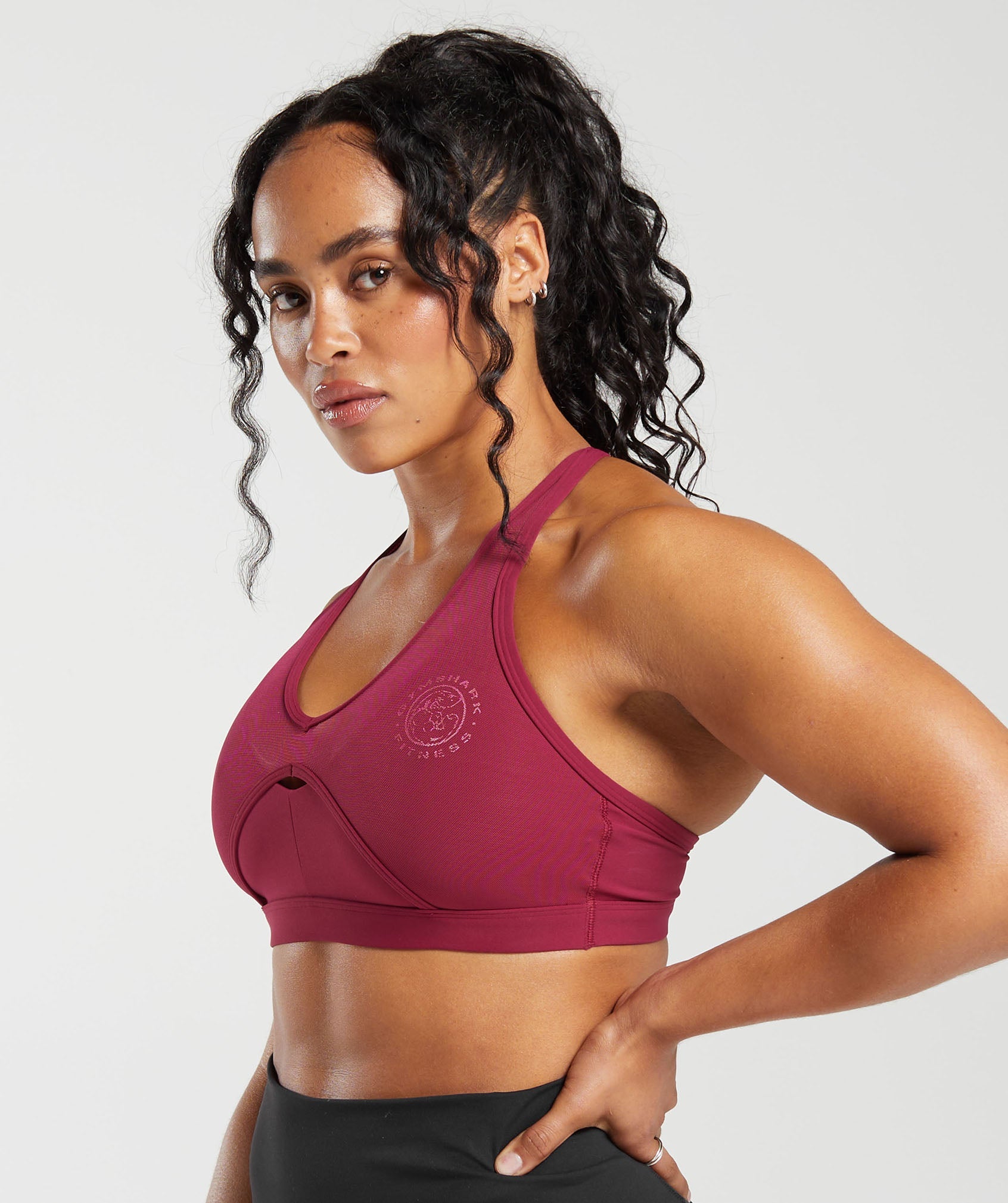 Legacy T-Bar Sports Bra in Raspberry Pink - view 3