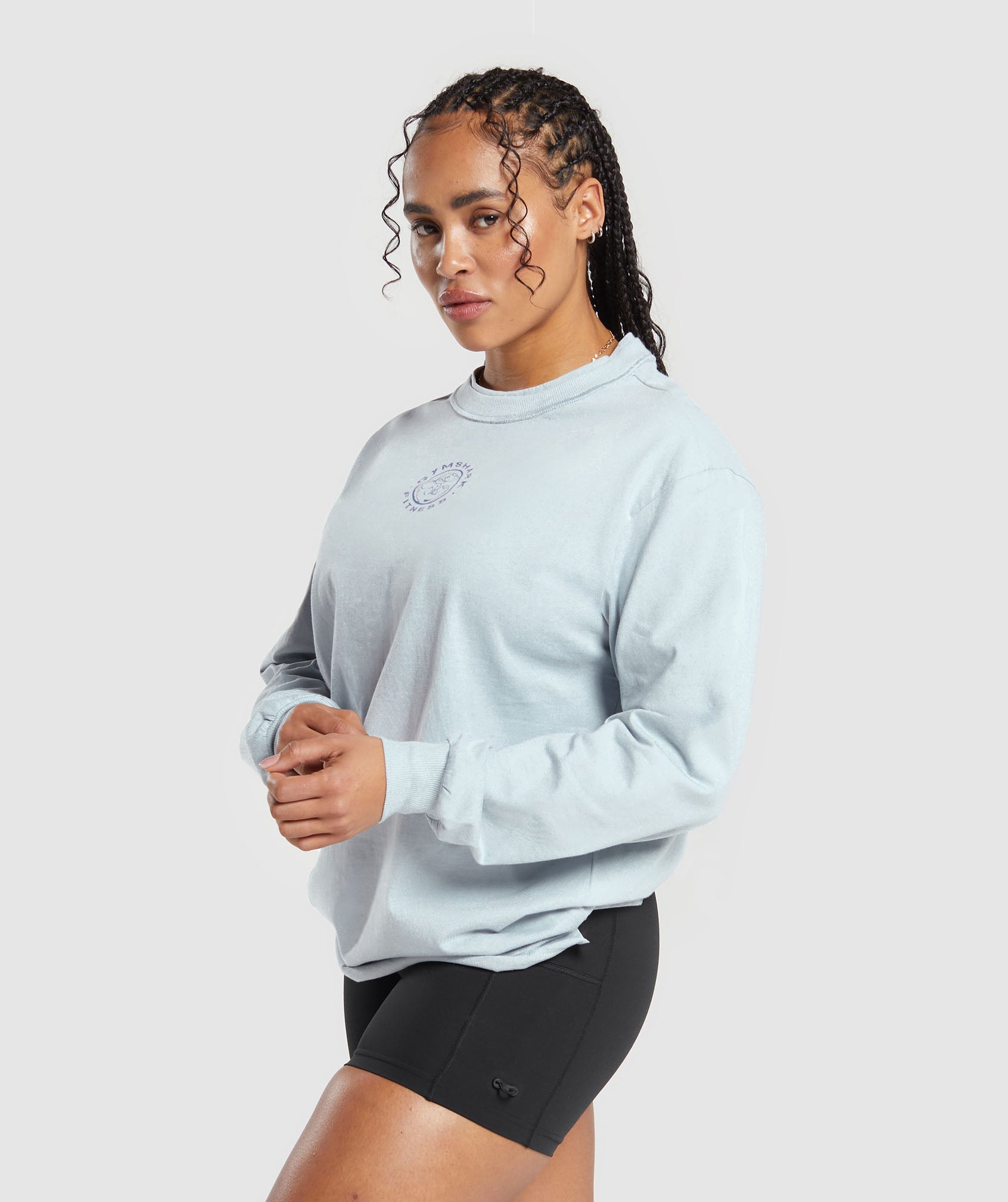 Legacy Long Sleeve Top in Fresh Blue - view 3
