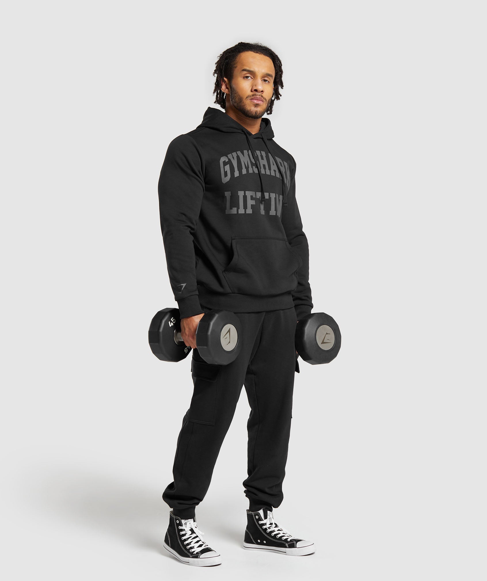 Lifting Club Hoodie in Black - view 4