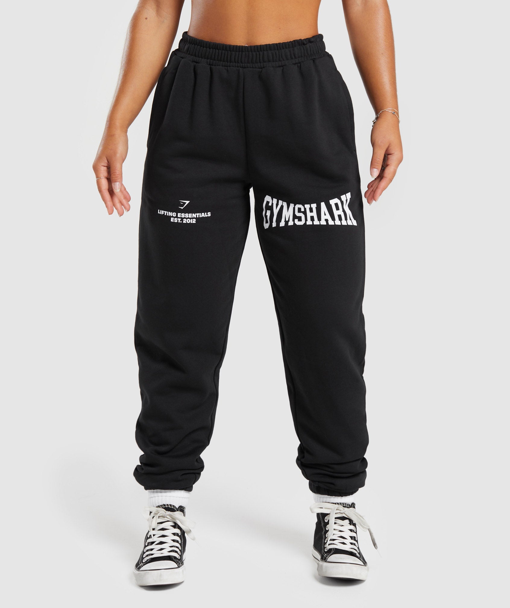 Lifting Essentials Graphic Joggers in Black - view 1
