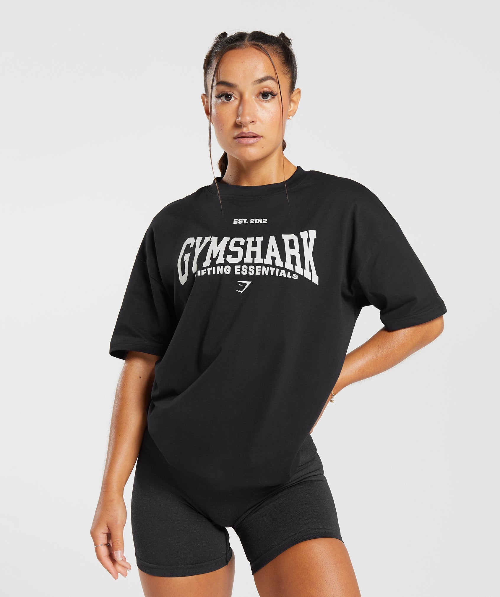 Lifting Essentials Oversized T-shirt in Black - view 1