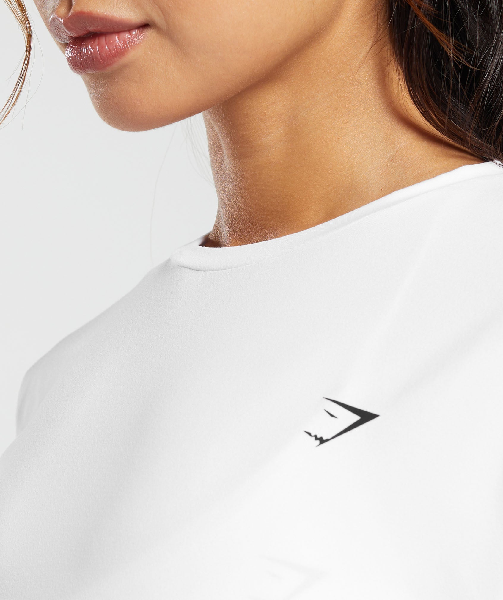 Oversized Ruched T-Shirt in White - view 6