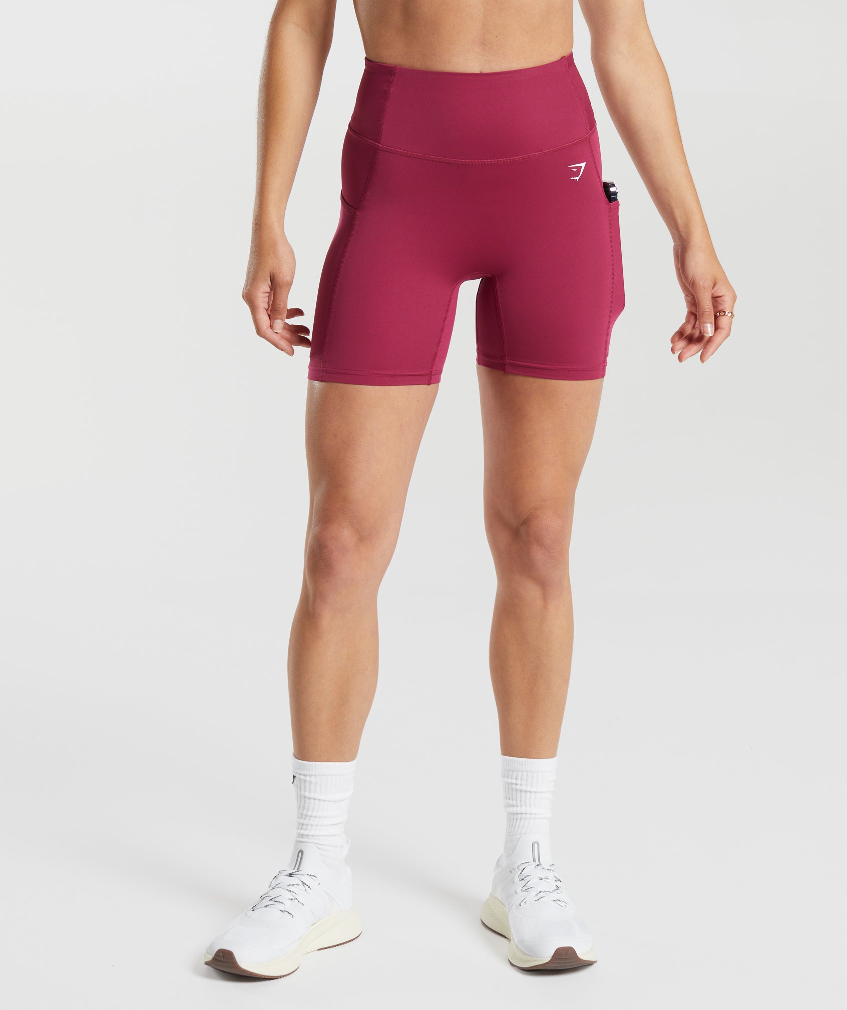 Pocket Shorts in Raspberry Pink - view 2