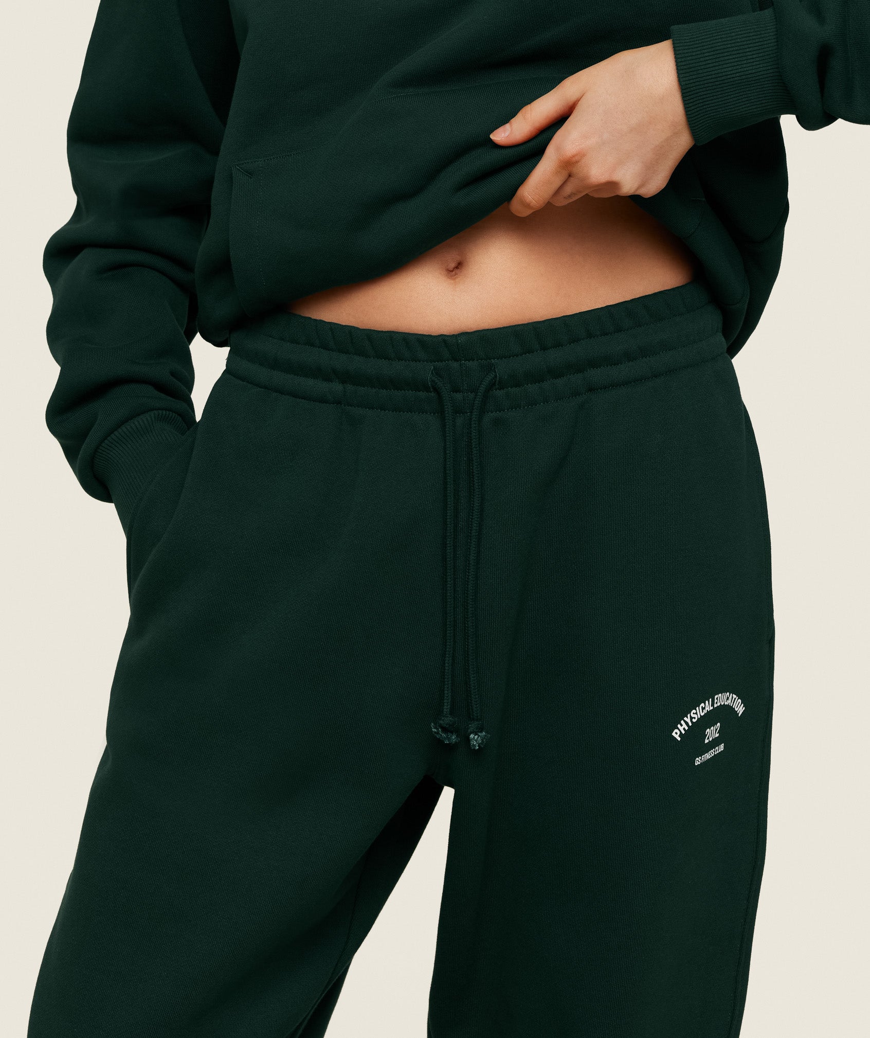 Phys Ed Graphic Sweatpants in Green - view 3