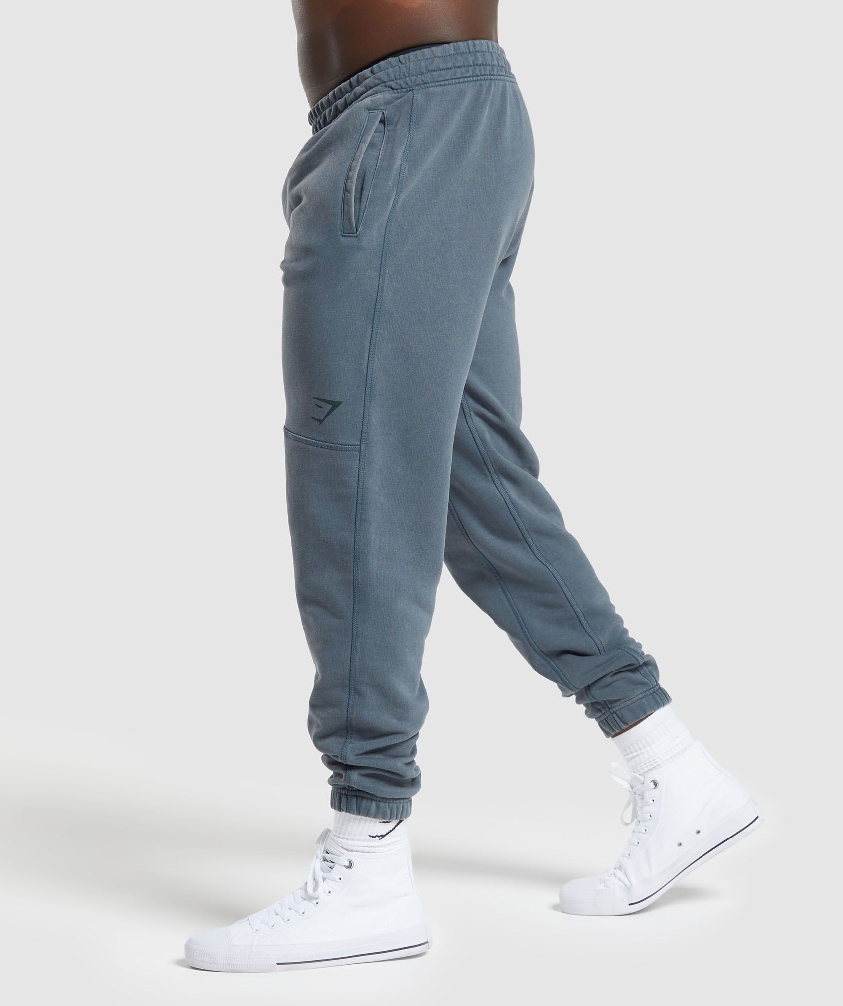 Power Washed Joggers in Titanium Blue - view 3