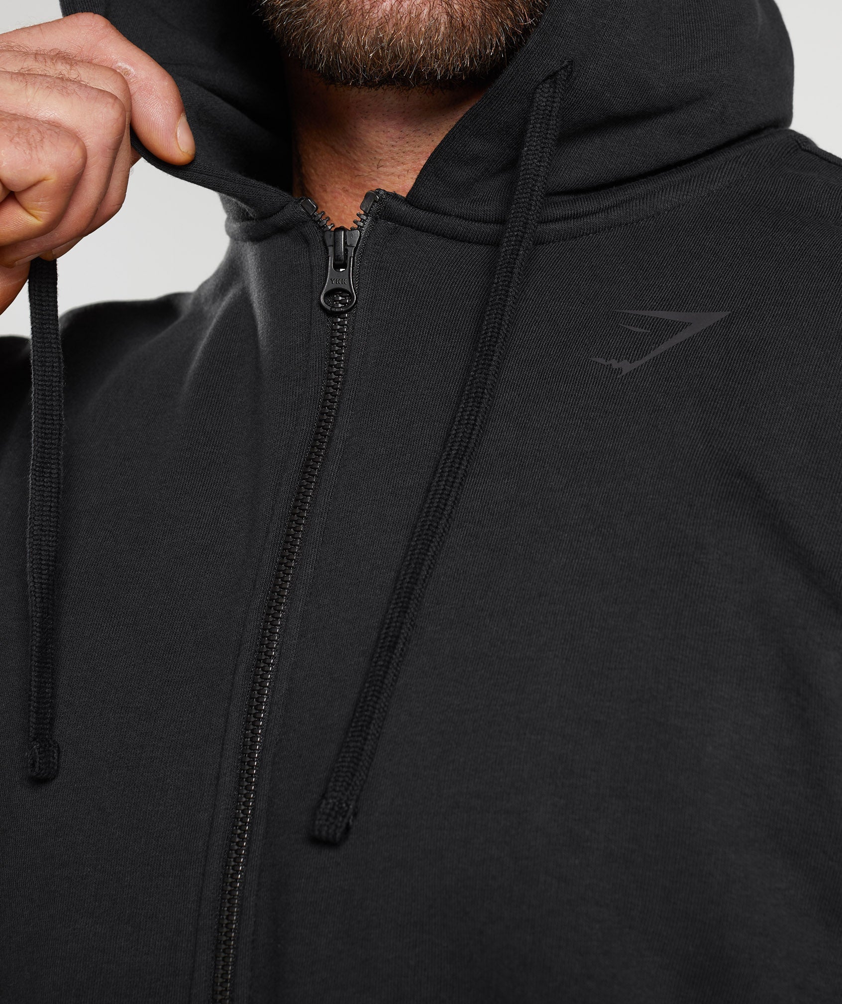 Power Zip Hoodie in Black - view 5