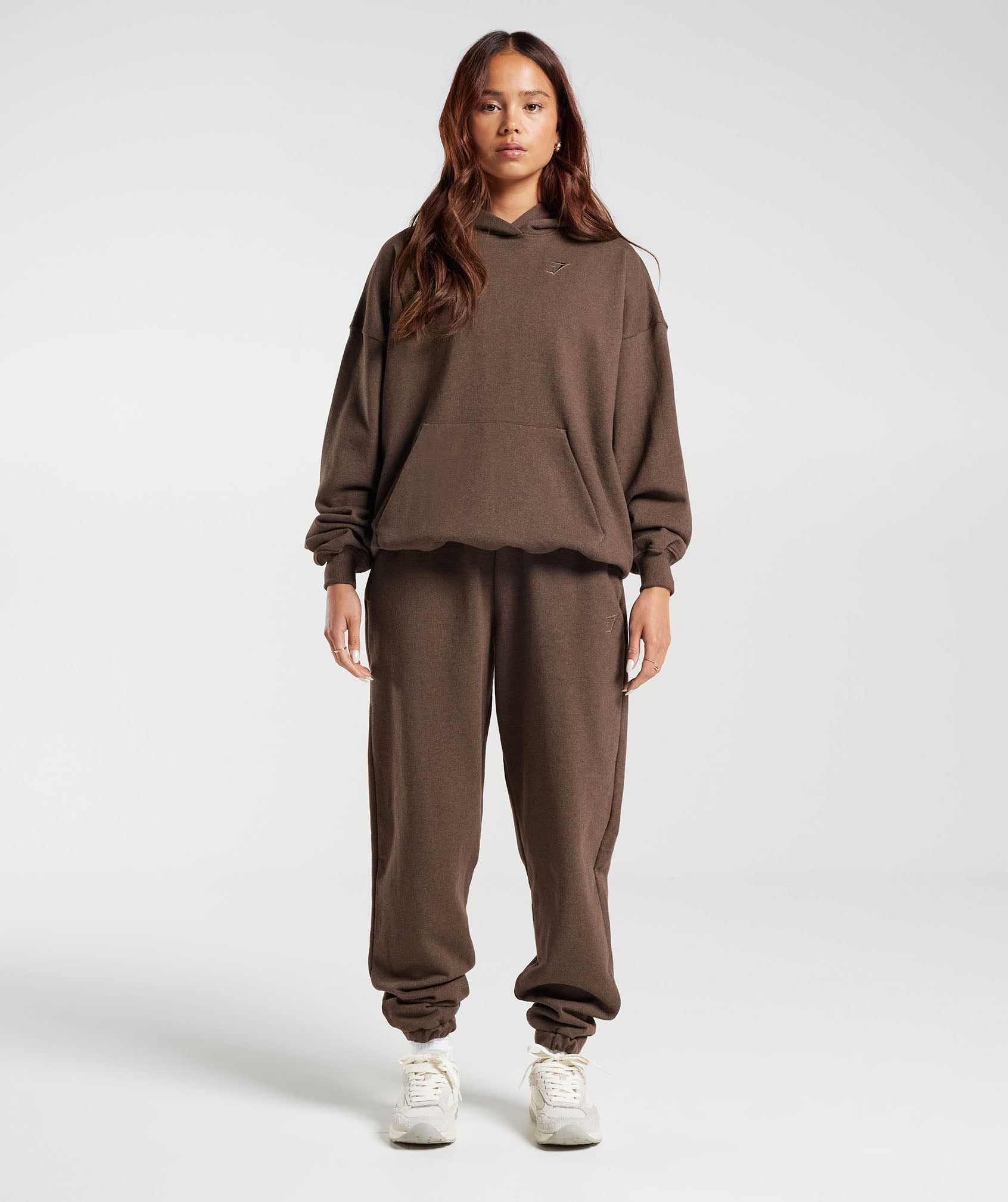 Rest Day Sweats Hoodie in Cozy Brown Marl - view 8