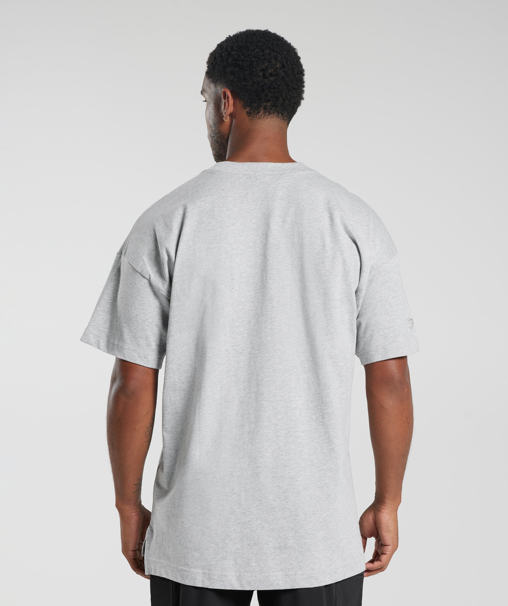 Rest Day Essentials T-Shirt in Light Grey Core Marl - view 2