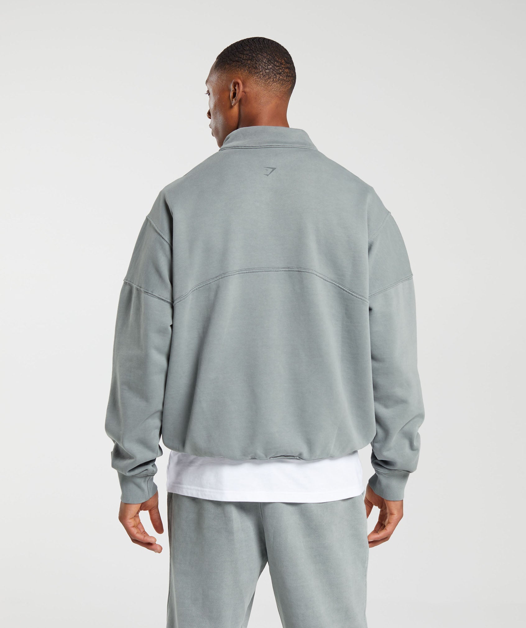 Heavyweight 1/4 Zip in Smokey Grey - view 2