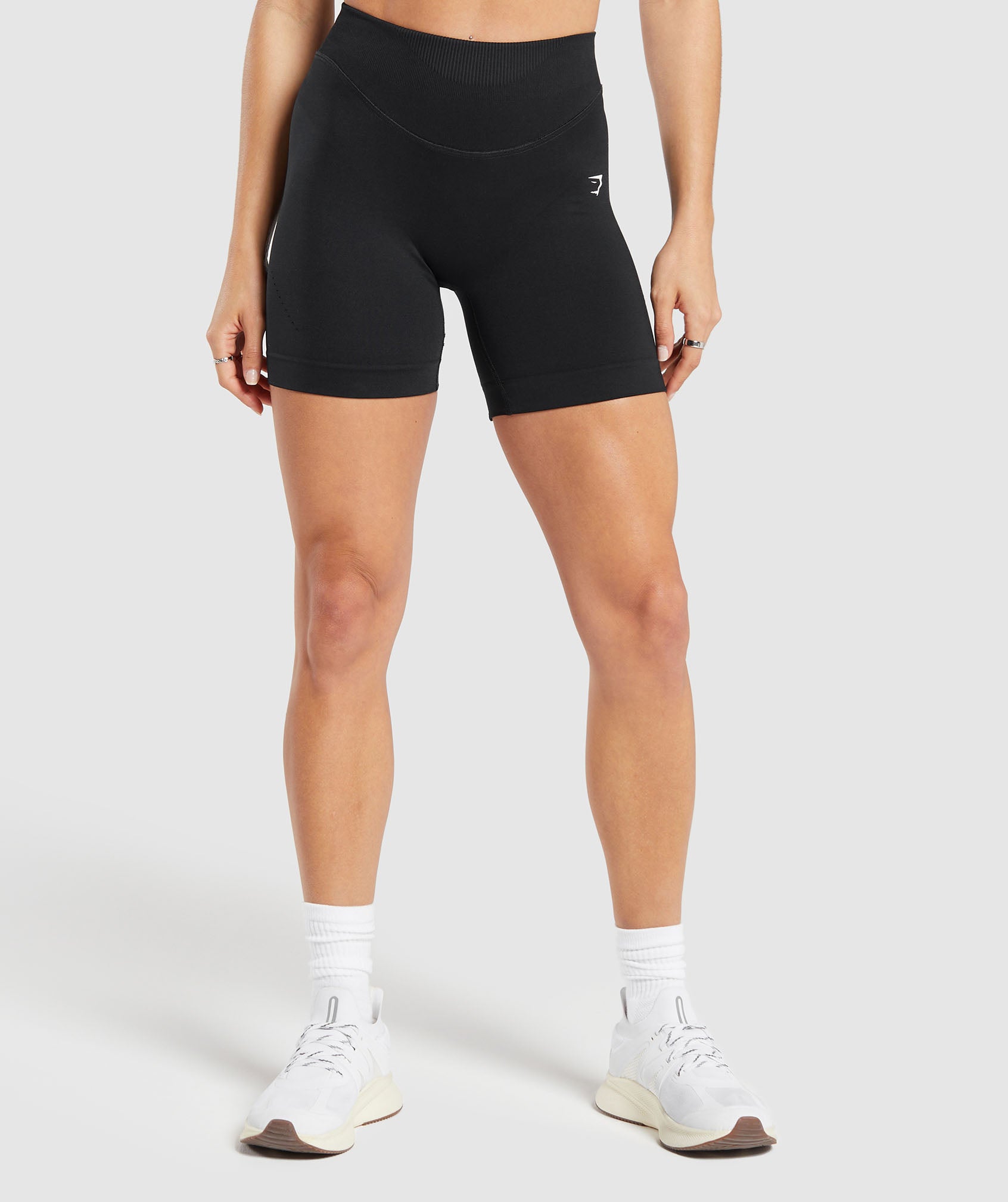 Sweat Seamless Shorts in Black - view 1