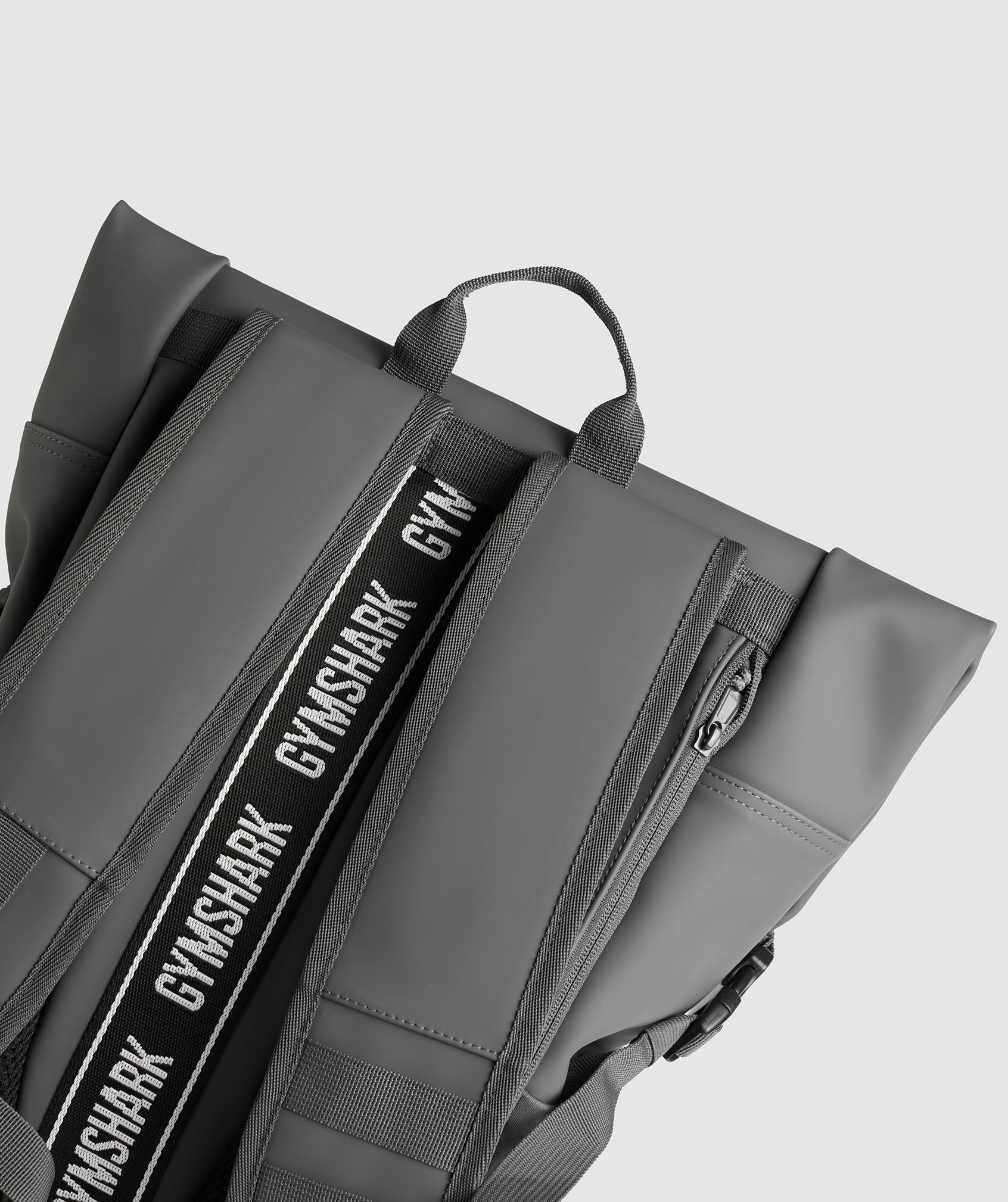 Sleek Backpack Roll Top in Graphite Grey - view 4