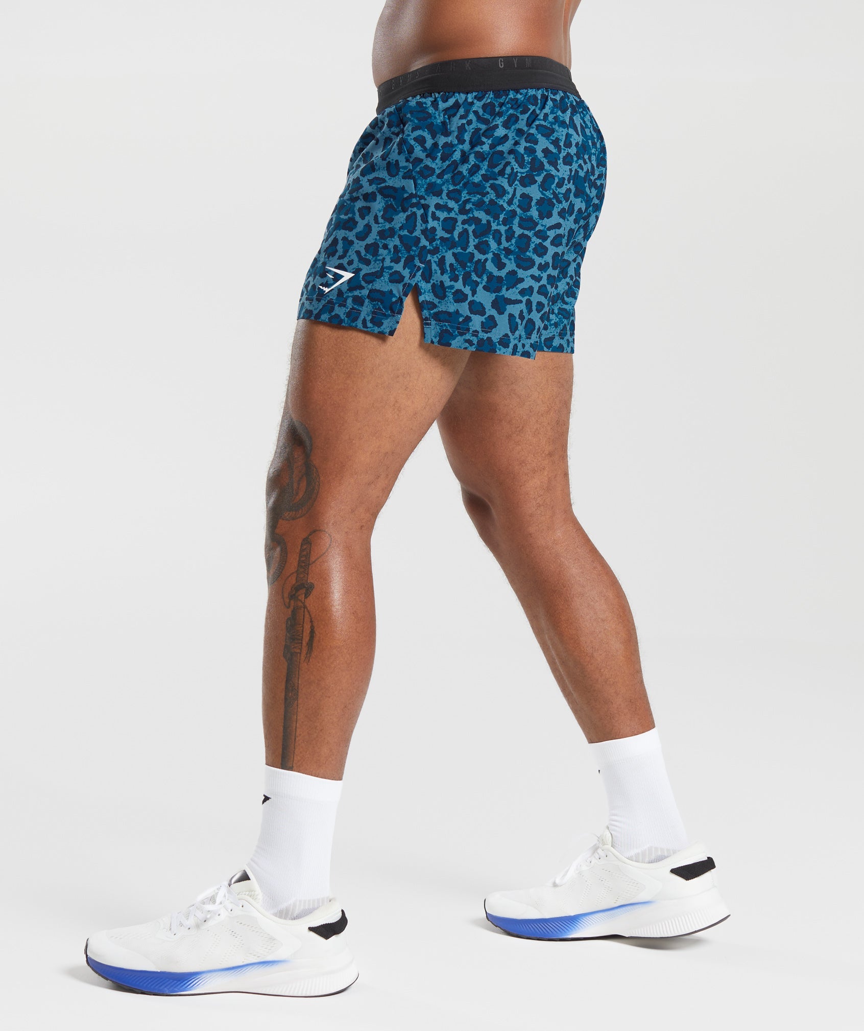 Sport Run 3" Shorts in Denim Blue - view 3