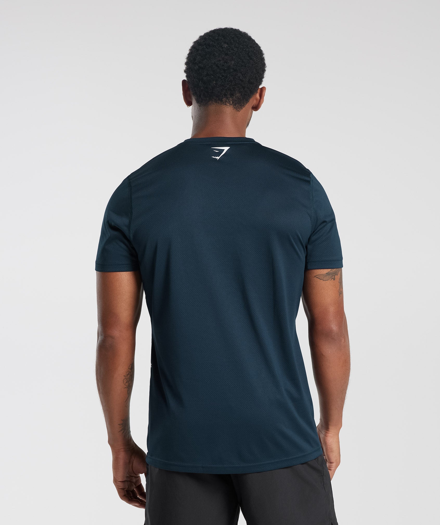Sport T-Shirt in Navy/Black Marl - view 2