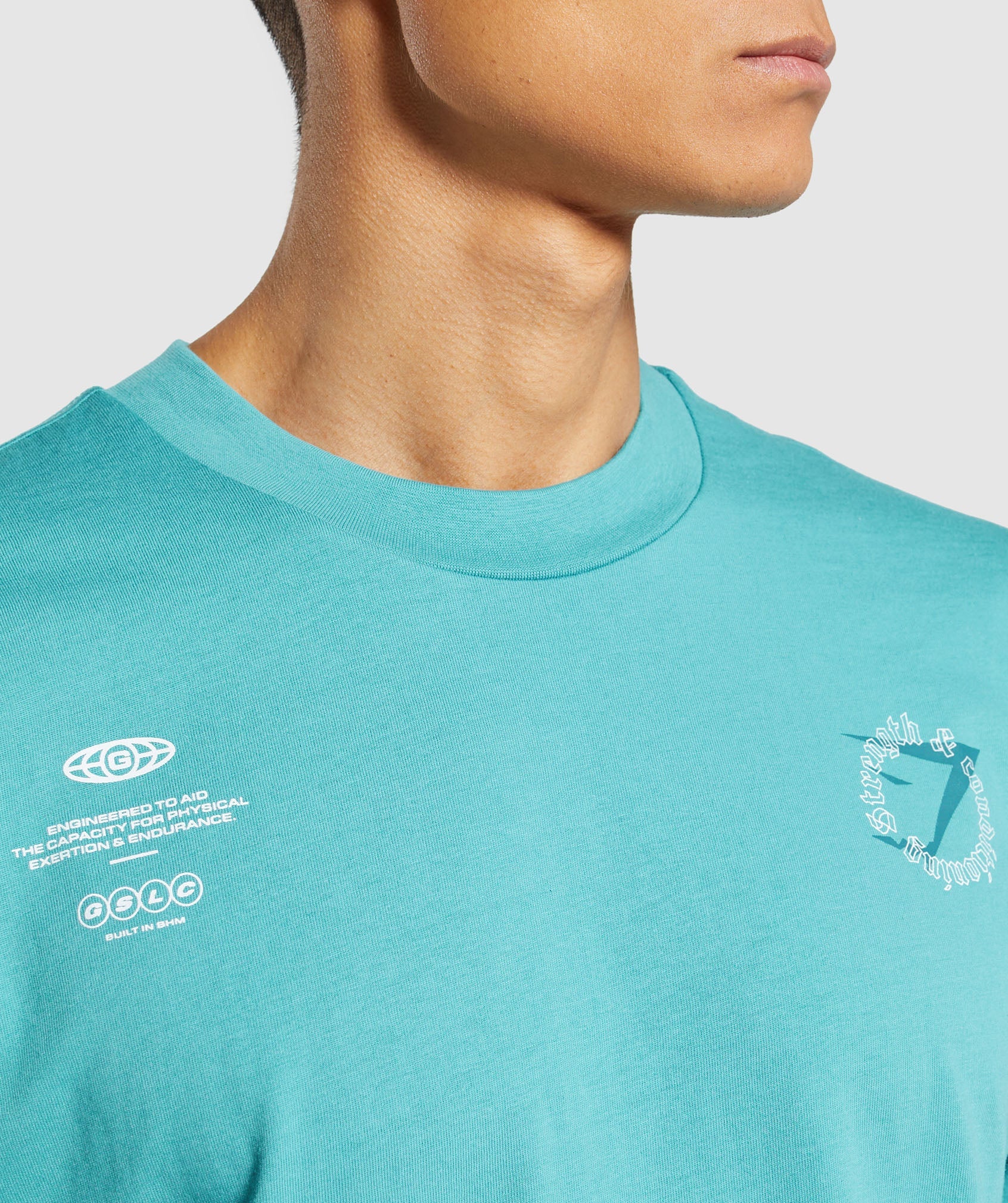 Strength and Conditioning Long Sleeve T-Shirt in Artificial Teal - view 6