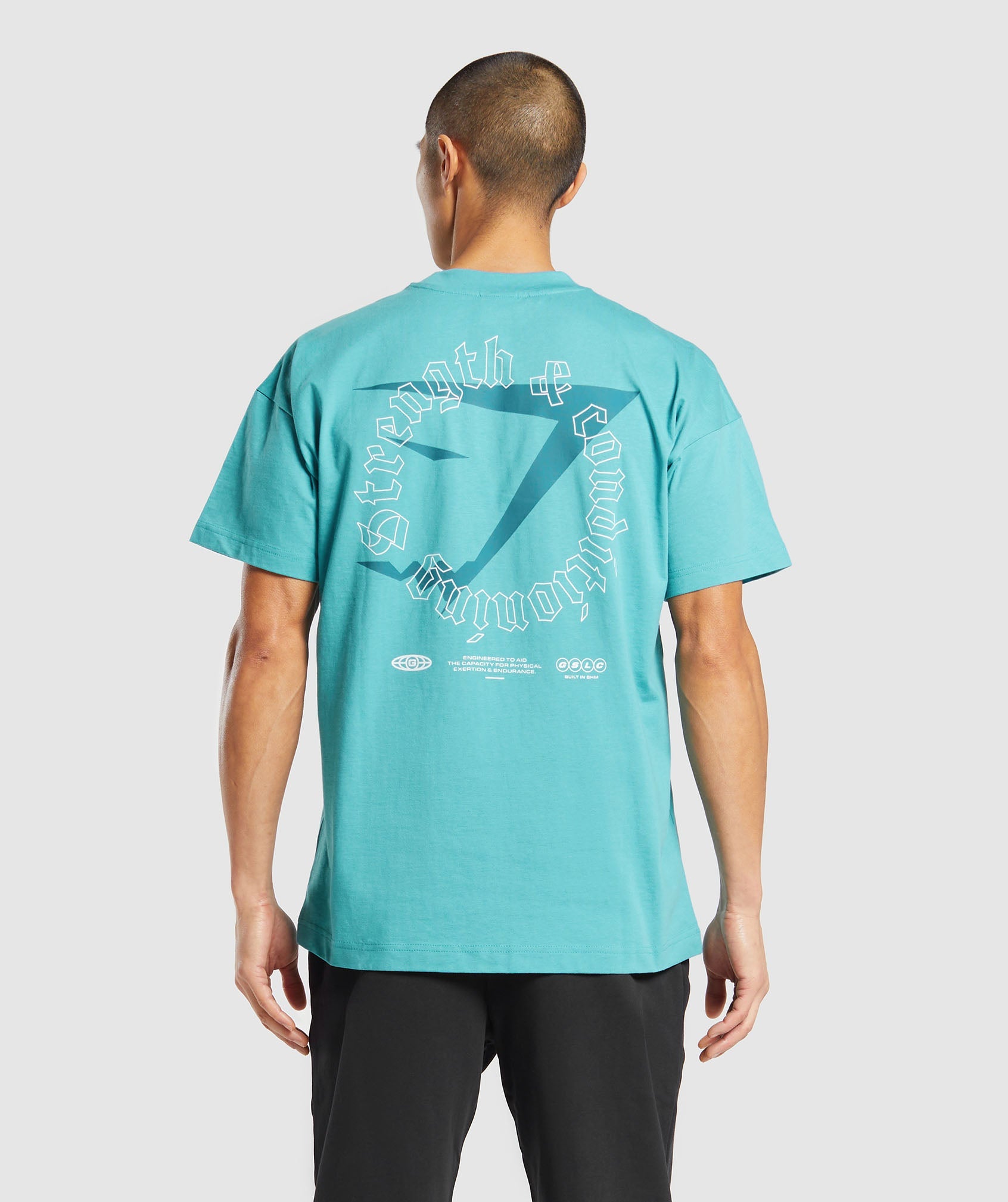 Strength and Conditioning T-Shirt dans Artificial Teal