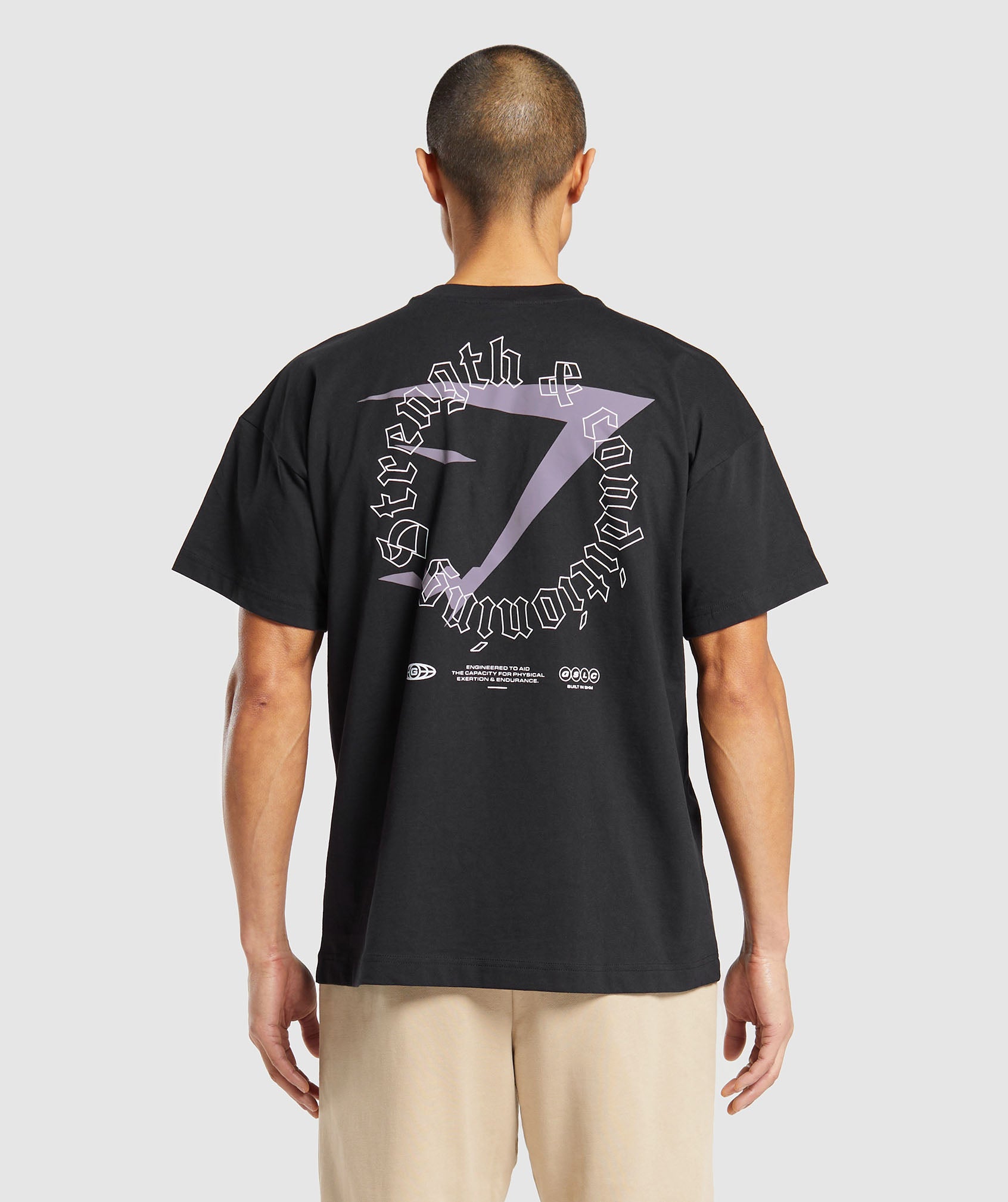 Strength and Conditioning T-Shirt in Black - view 1