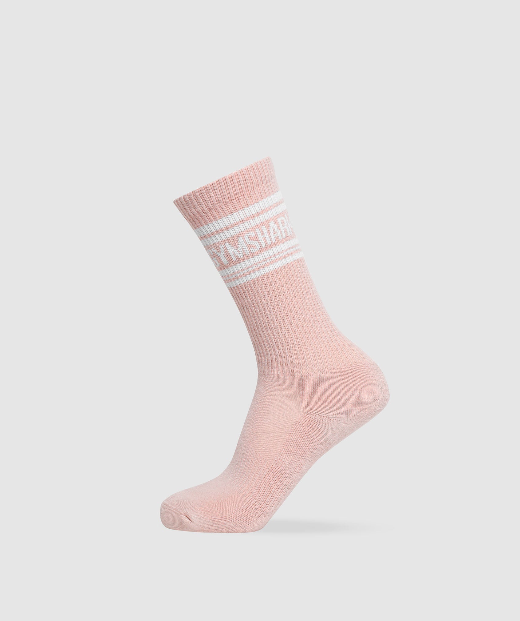 Stripe Crew Single dans Light Pink/Whiteest en rupture de stock