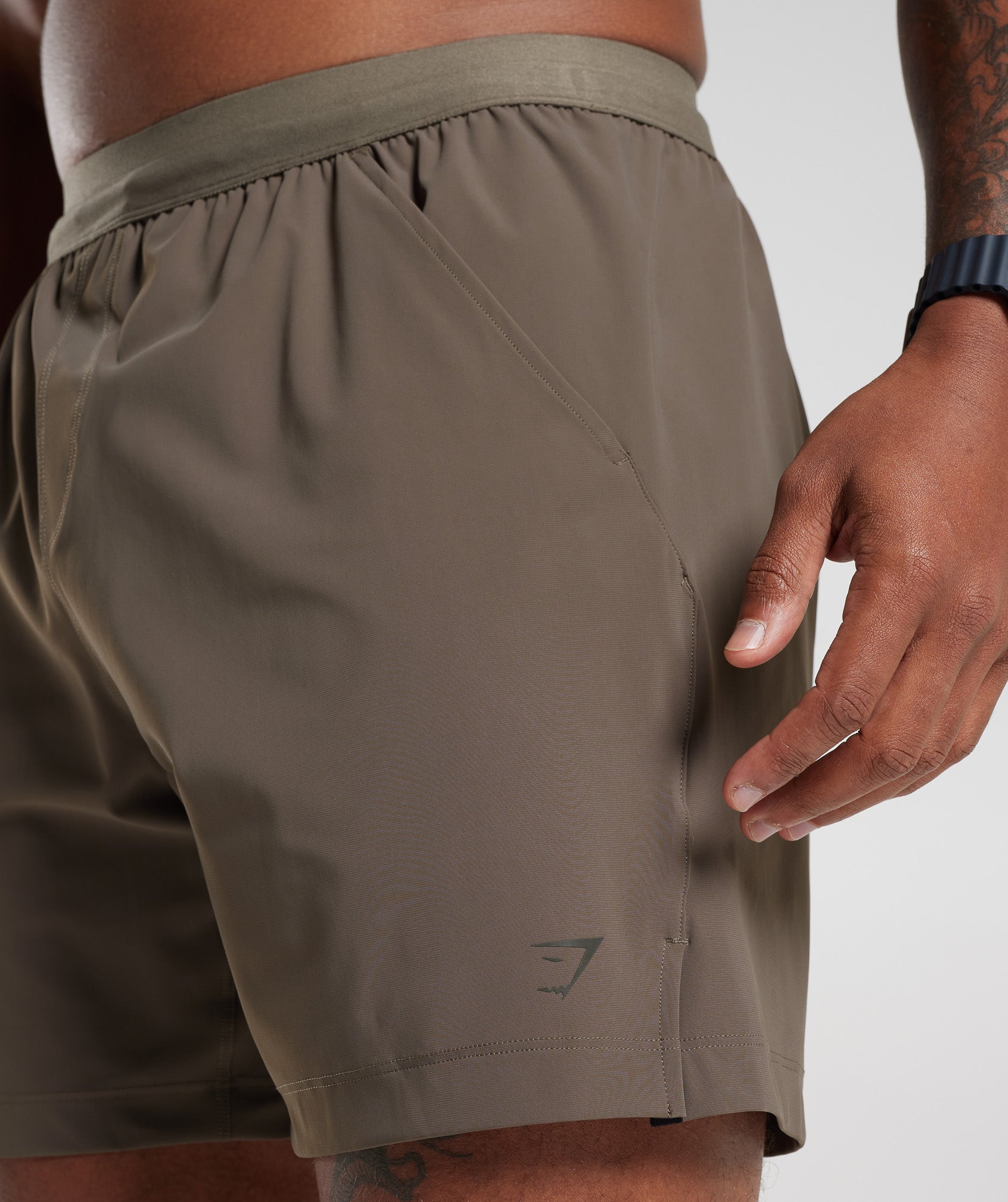 Studio 6" Shorts in Camo Brown - view 5