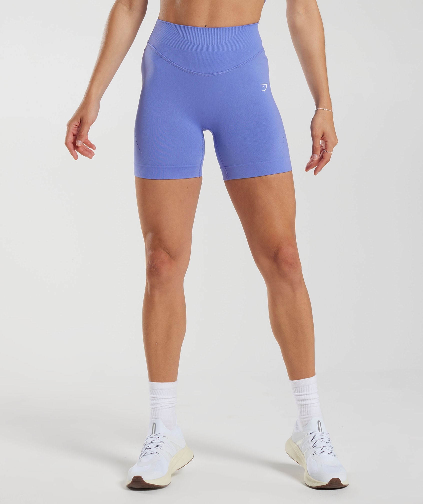 Sweat Seamless Shorts in Grape Blue - view 1