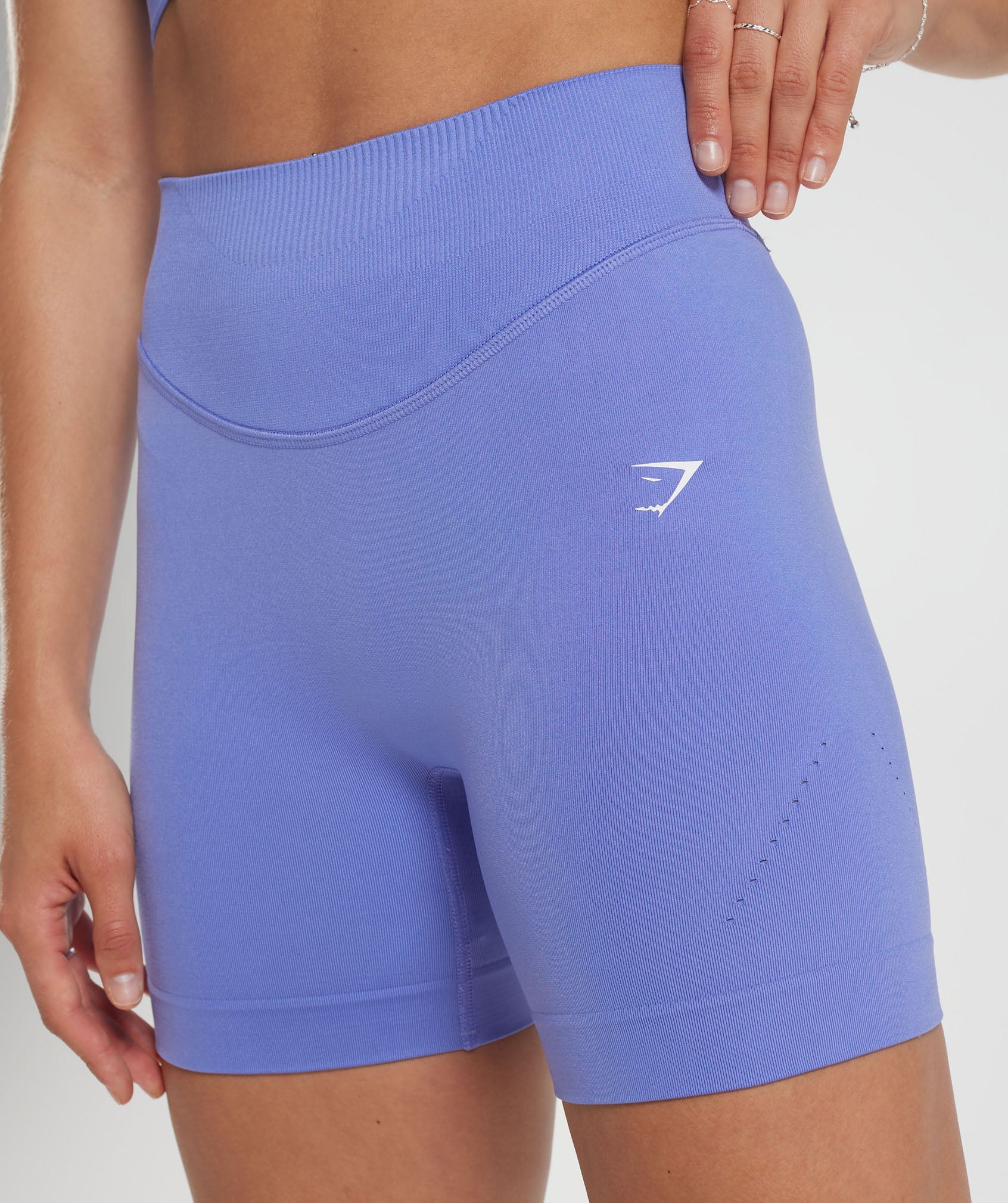Sweat Seamless Shorts in Grape Blue - view 5