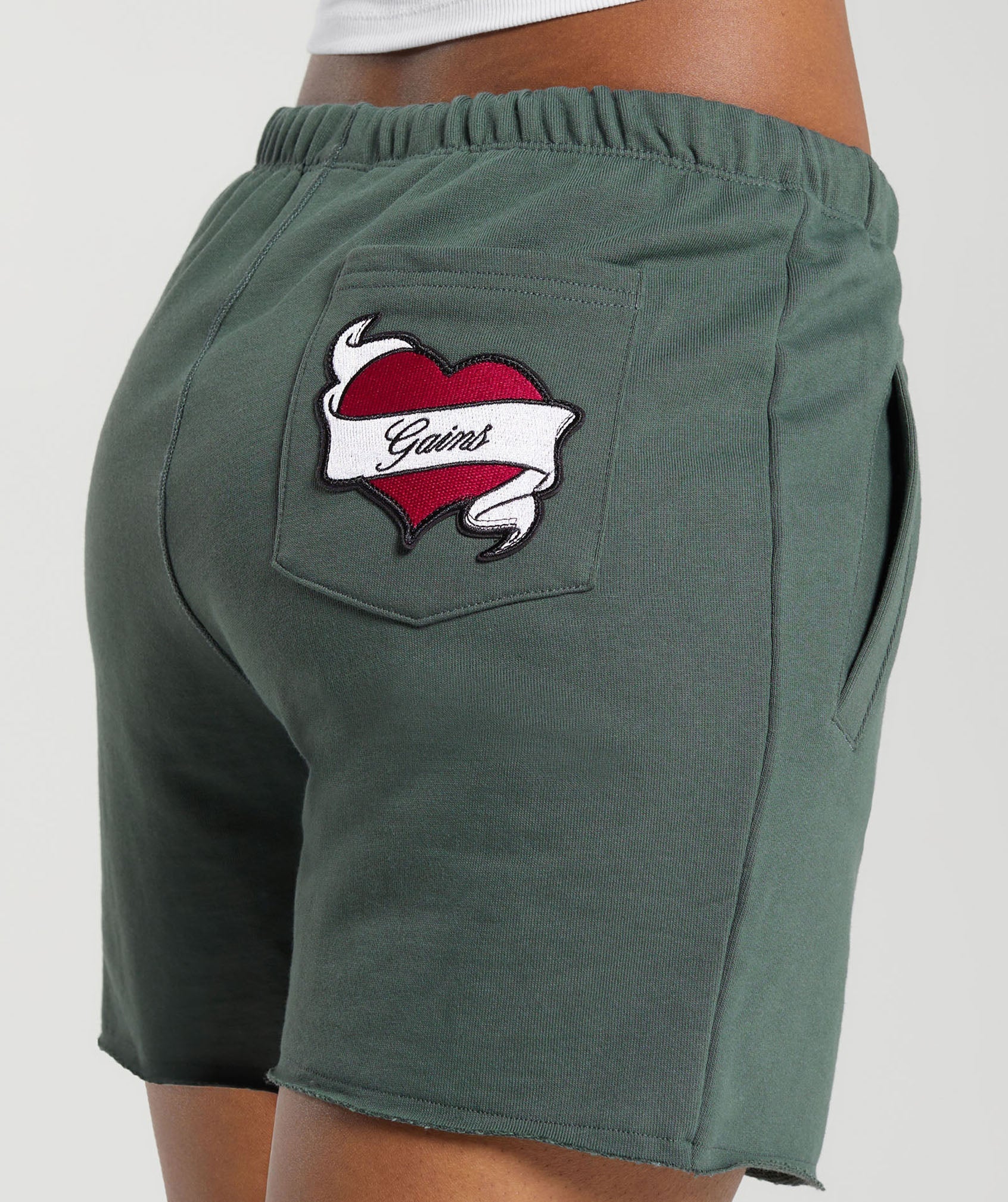 Tattoo Shorts in Slate Teal - view 5
