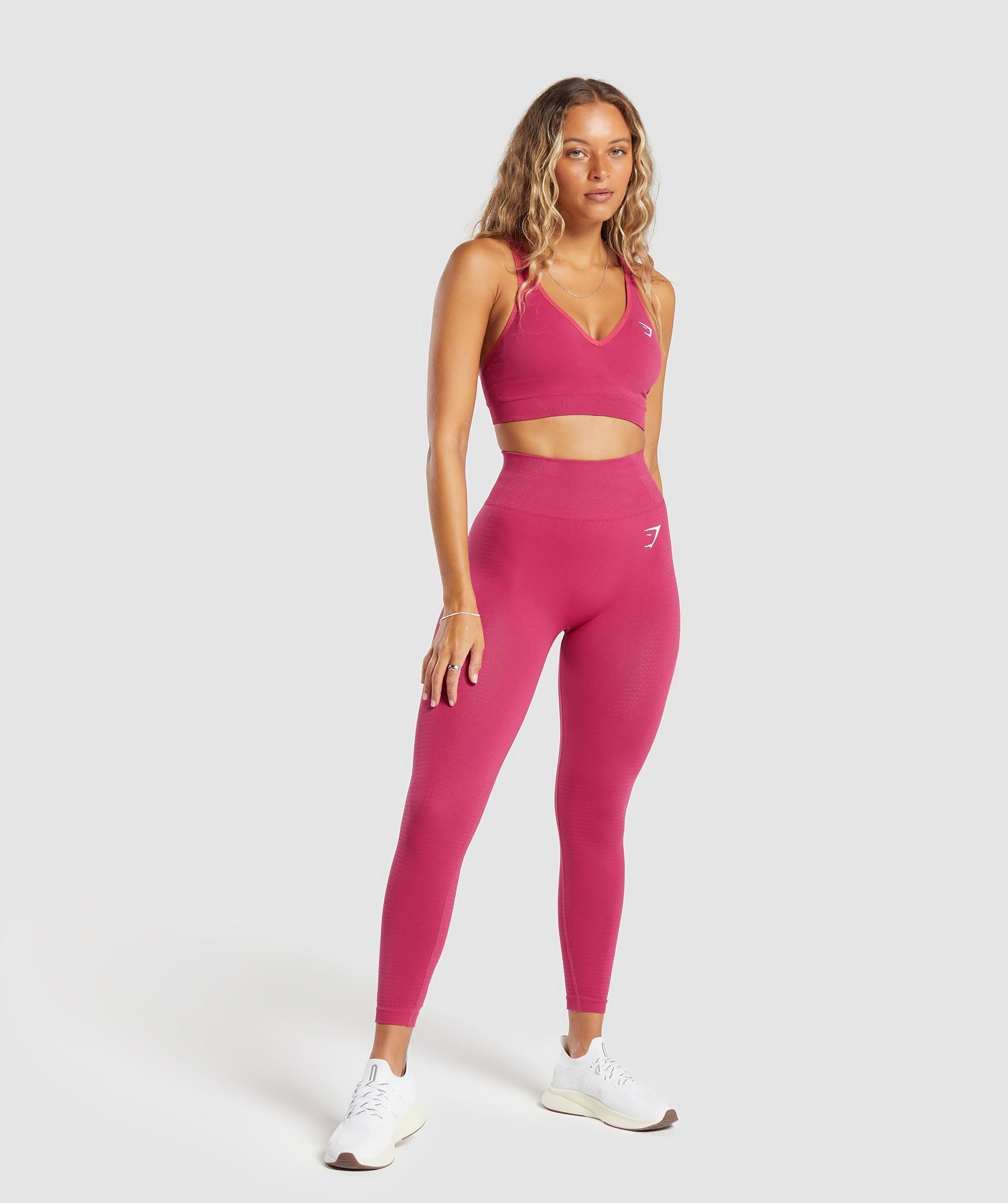 Vital Seamless 2.0 Leggings in Vintage Pink/ Marl - view 5