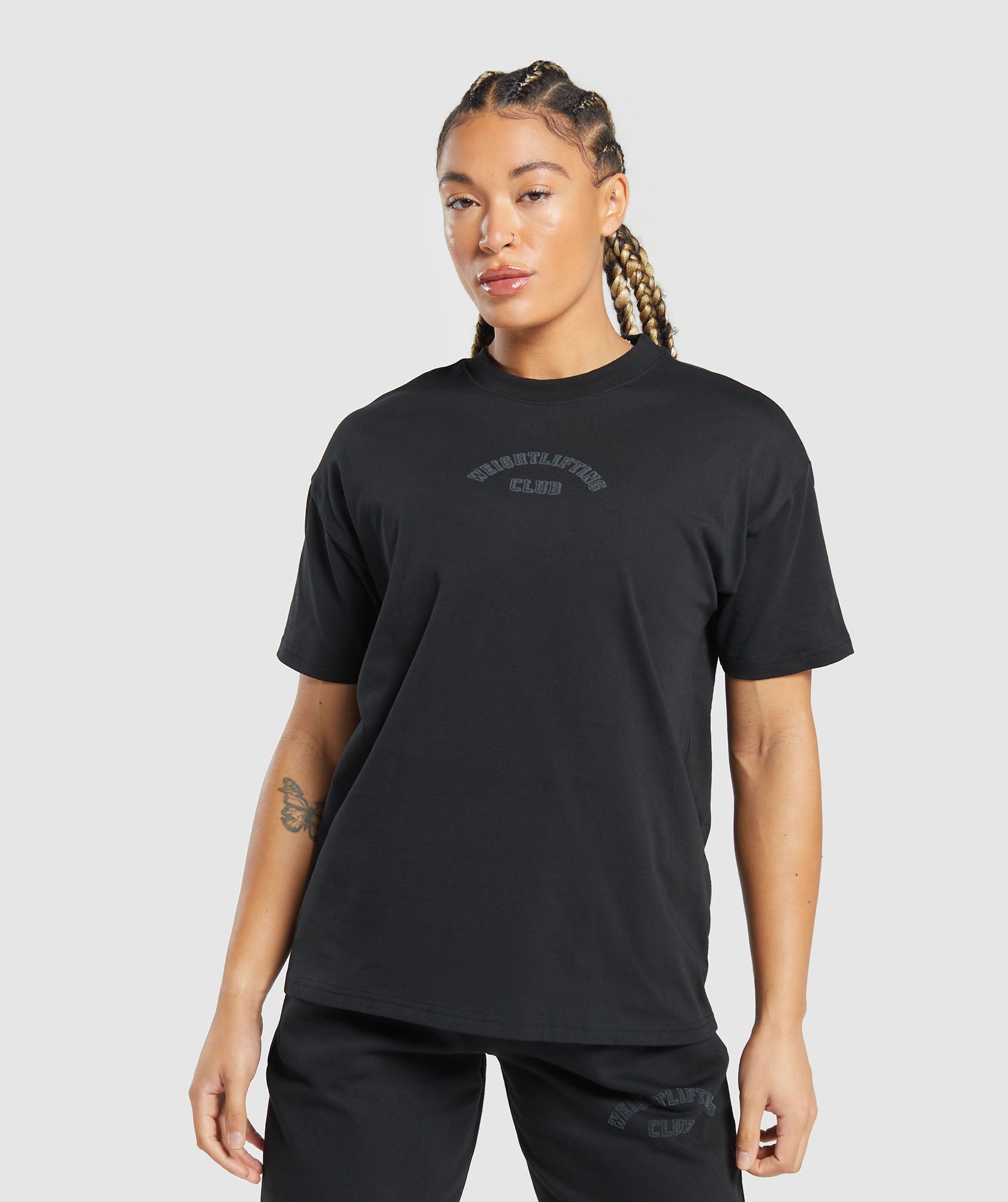 Weightlifting Oversized T-Shirt dans Black