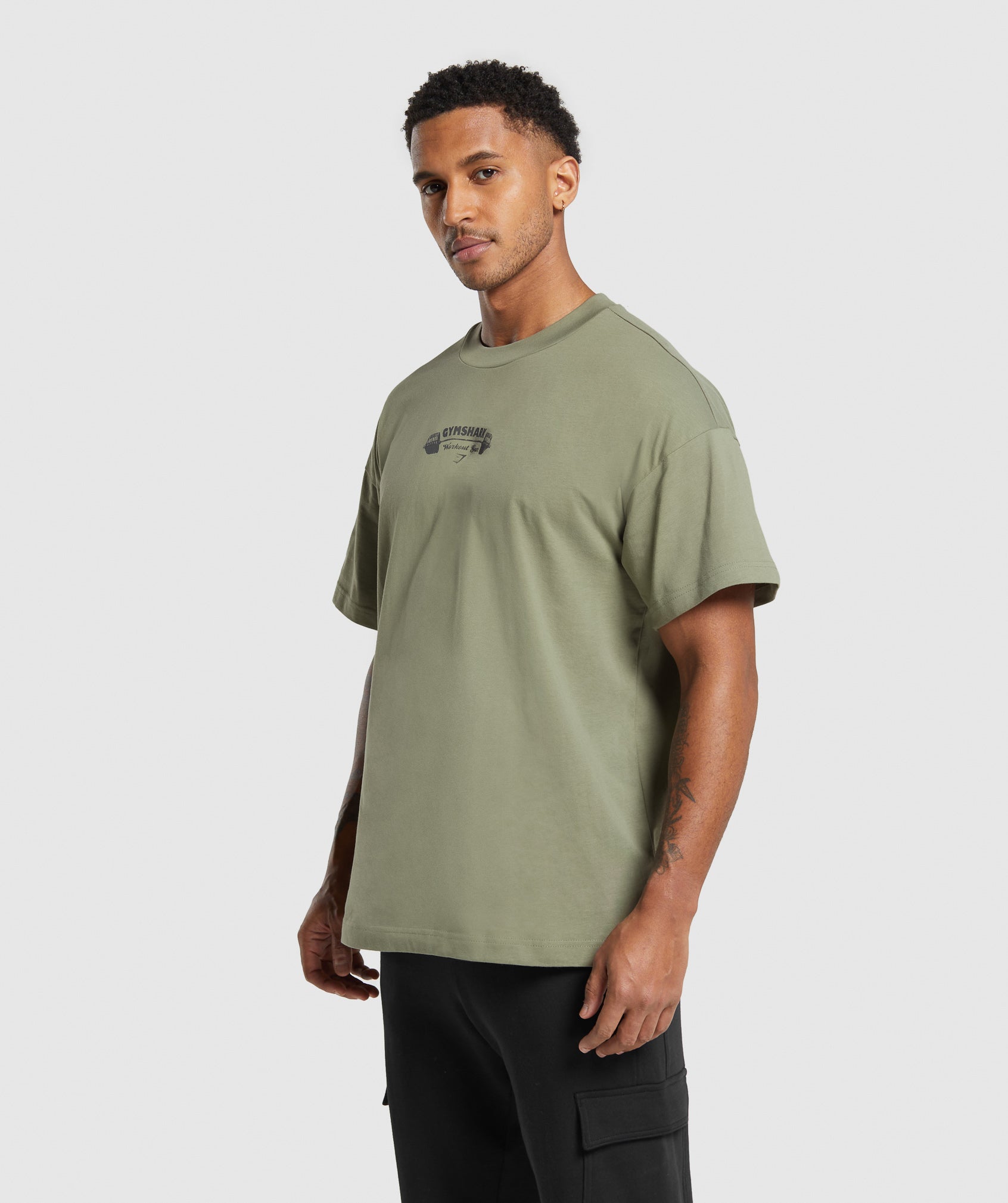 Workout Gear T-Shirt in Utility Green - view 4