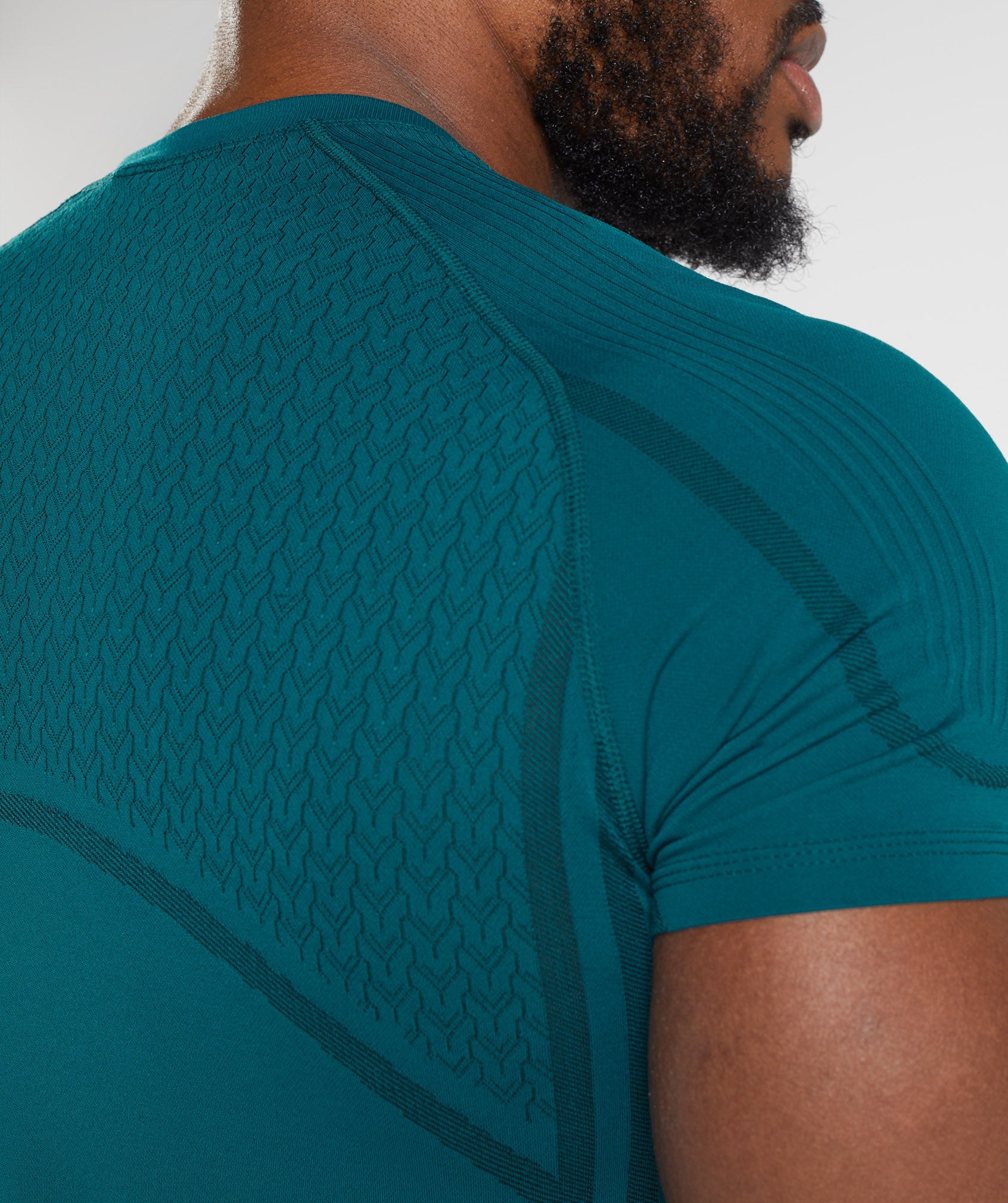 315 Seamless T-Shirt in Winter Teal/Black - view 5
