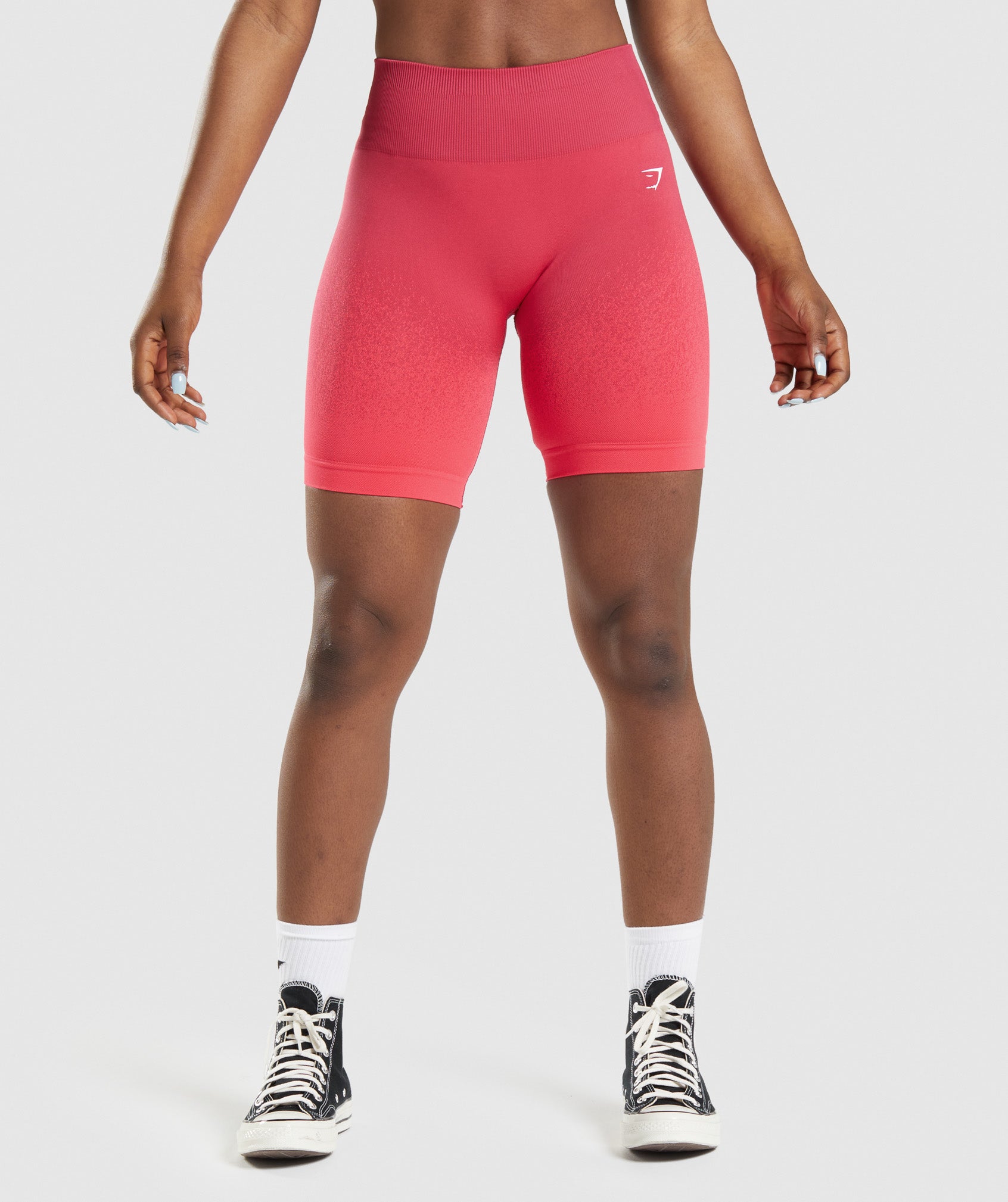 Adapt Ombre Seamless Cycling Shorts in Pink/Red