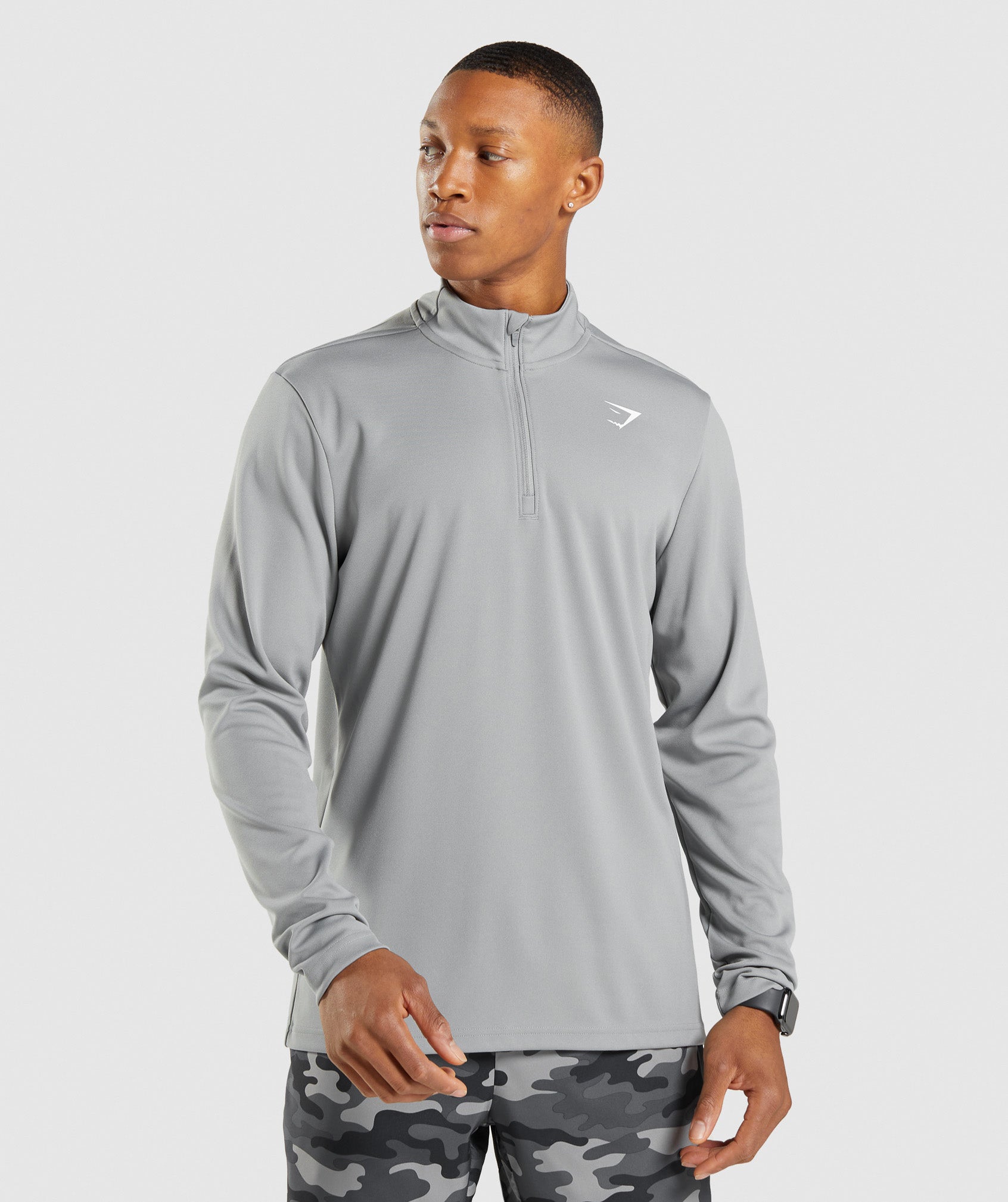Arrival 1/4 Zip Pullover in Smokey Grey - view 1