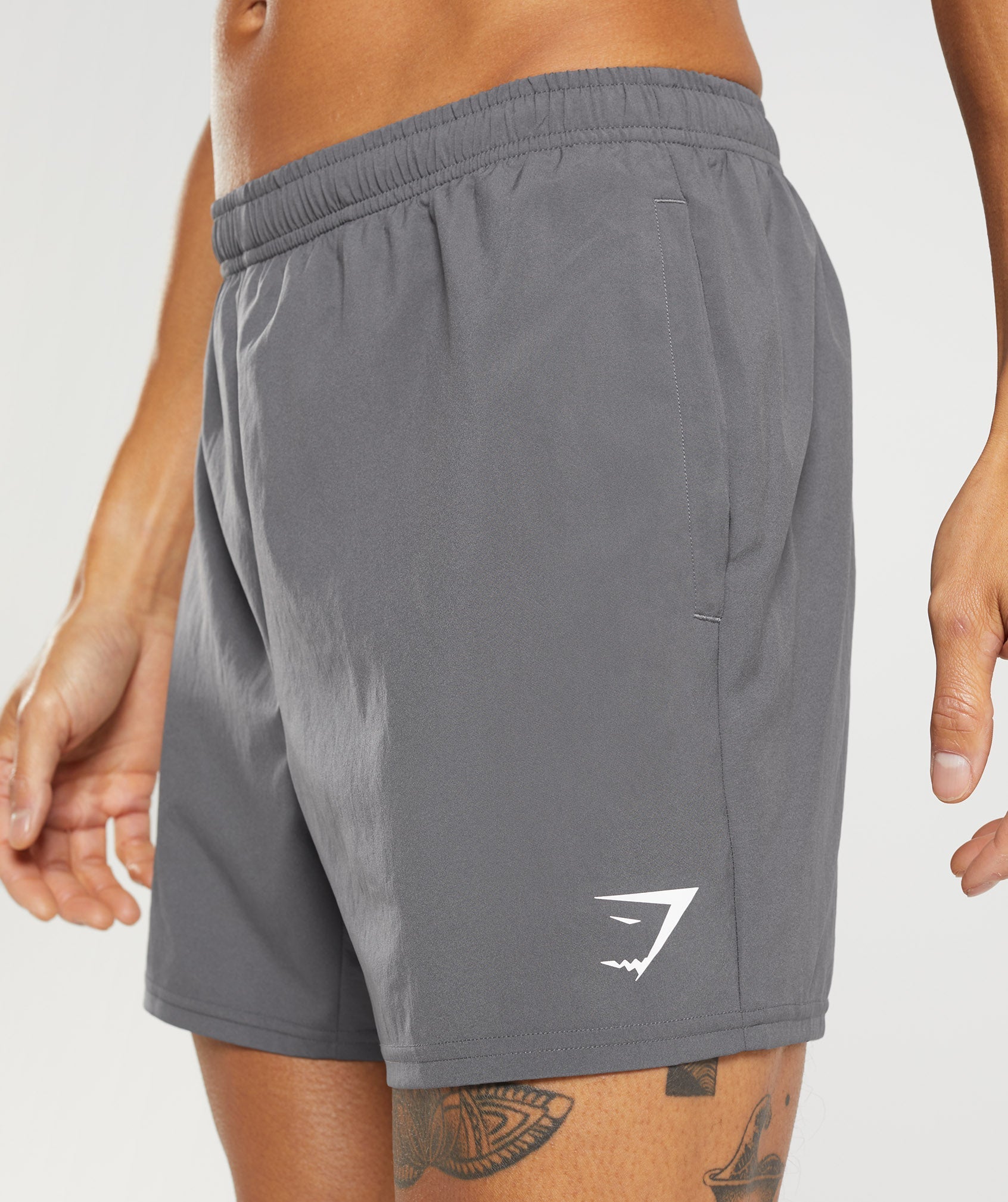 Arrival 5" Shorts in Silhouette Grey - view 4