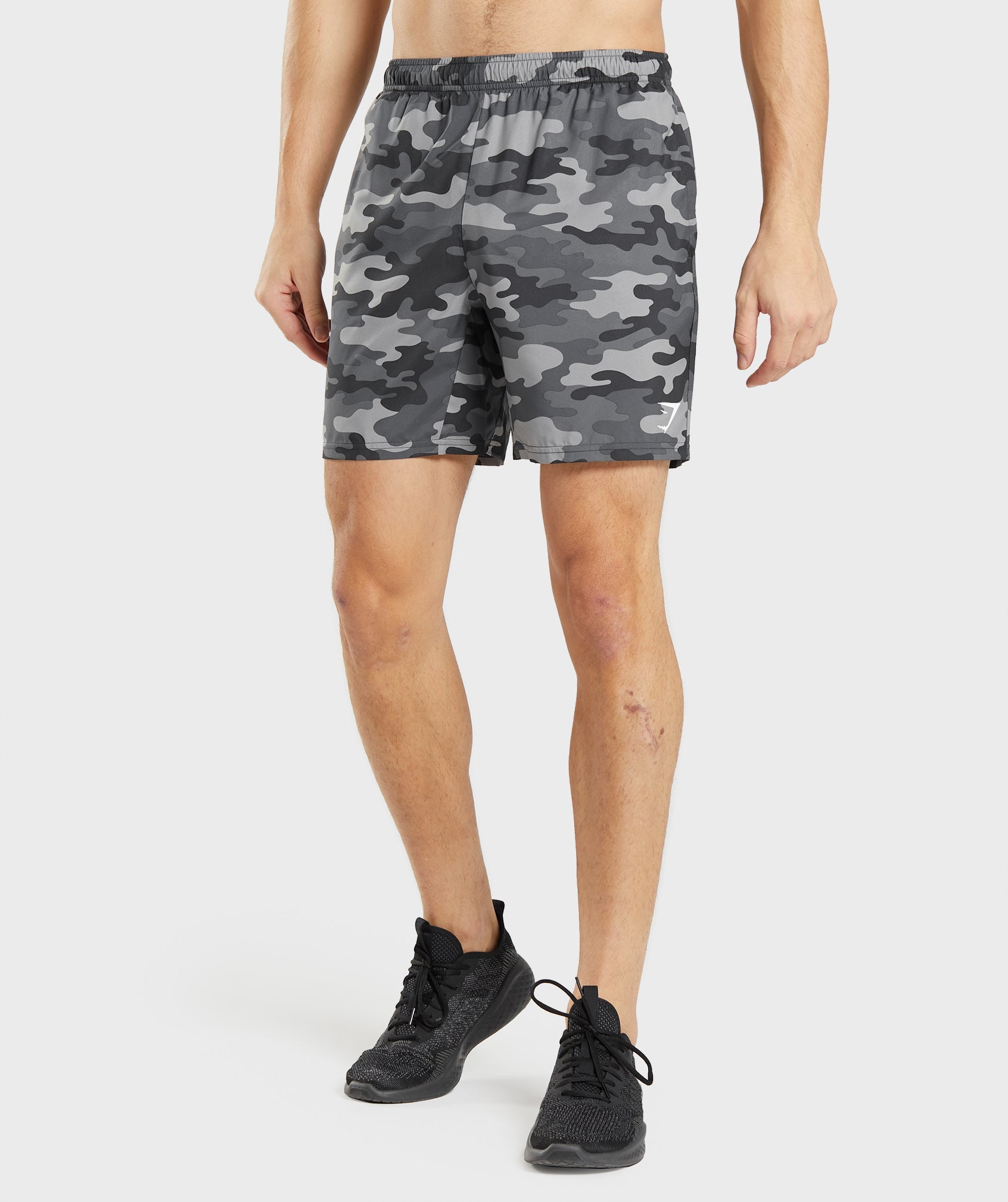 Arrival Shorts in Grey Print - view 1