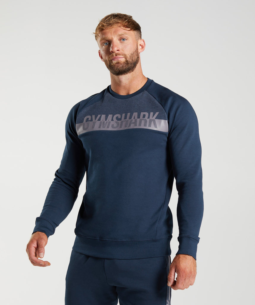 Gymshark Bold React Crew - Navy | Gymshark