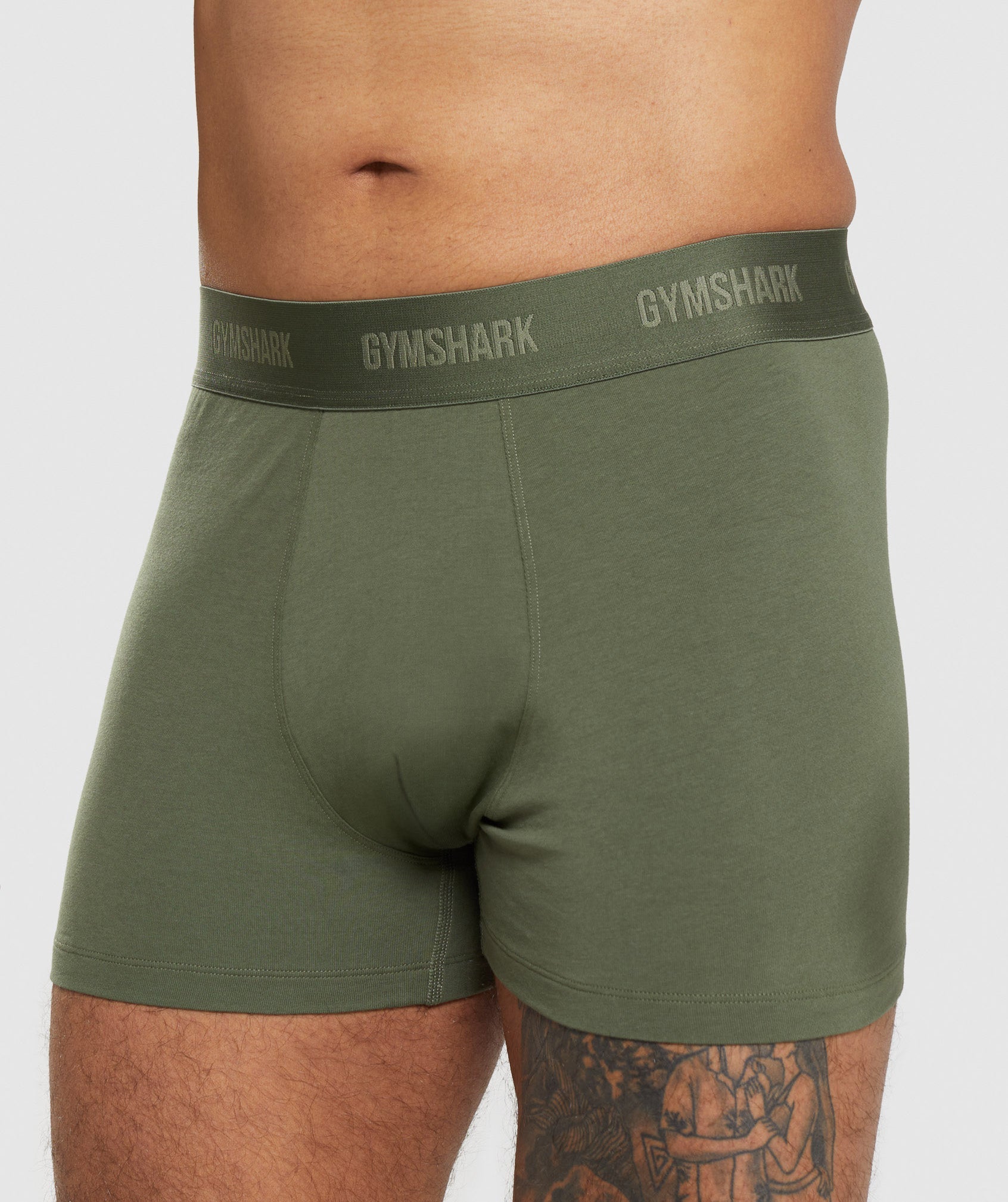 Boxers 2pk in Core Olive/Navy - view 6