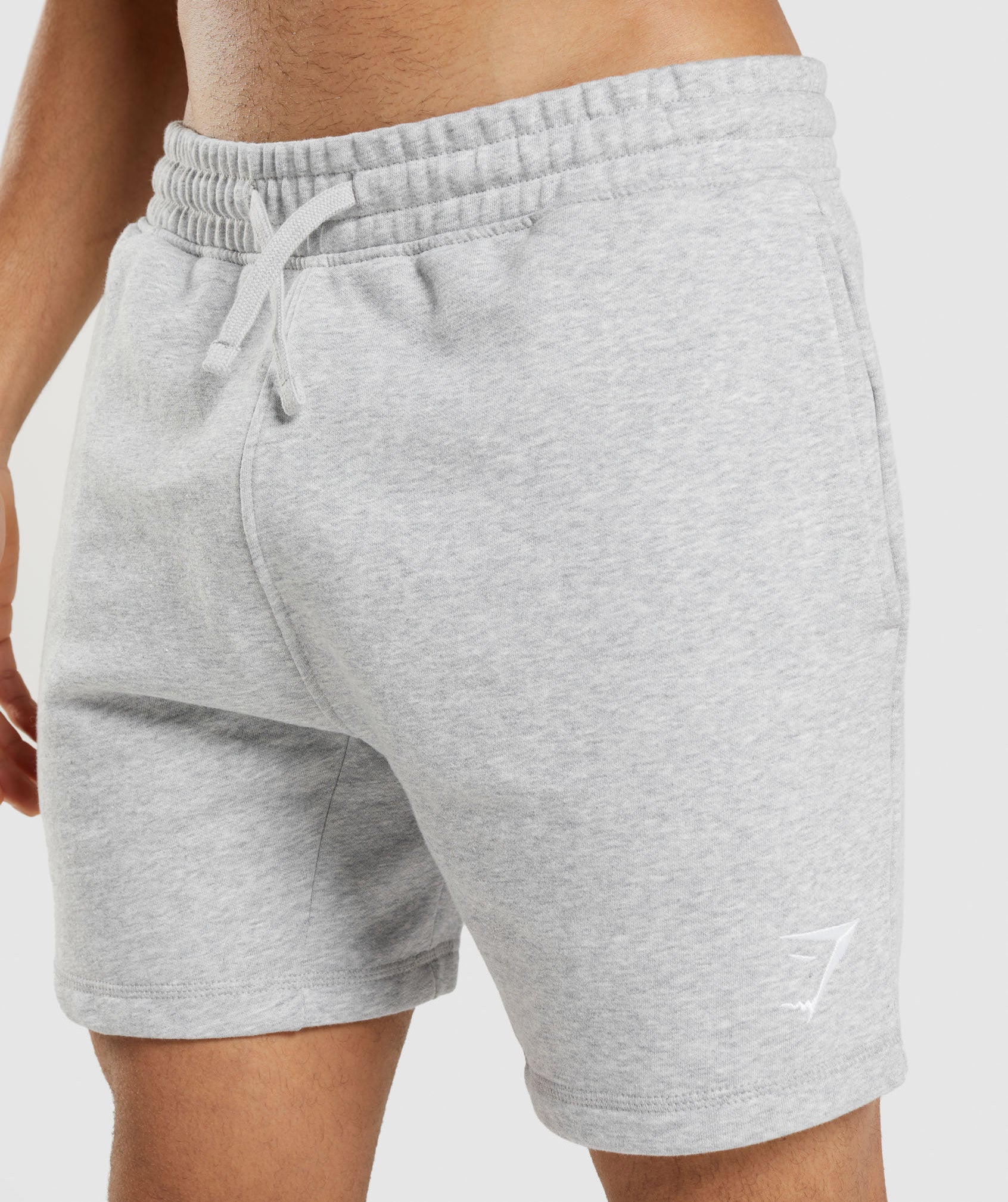 Crest Shorts in Light Grey Marl - view 6