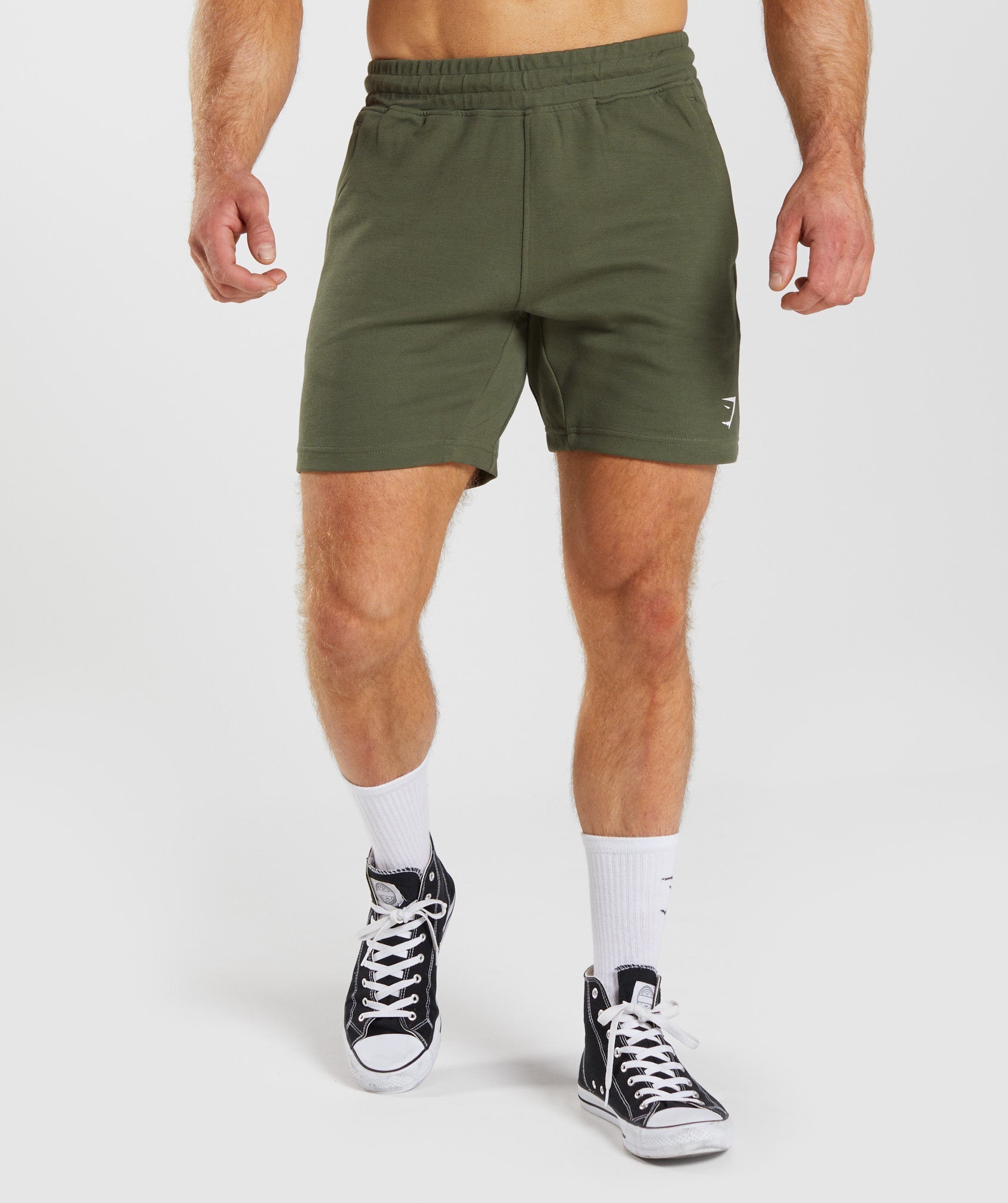 React 7" Shorts in Core Olive - view 1