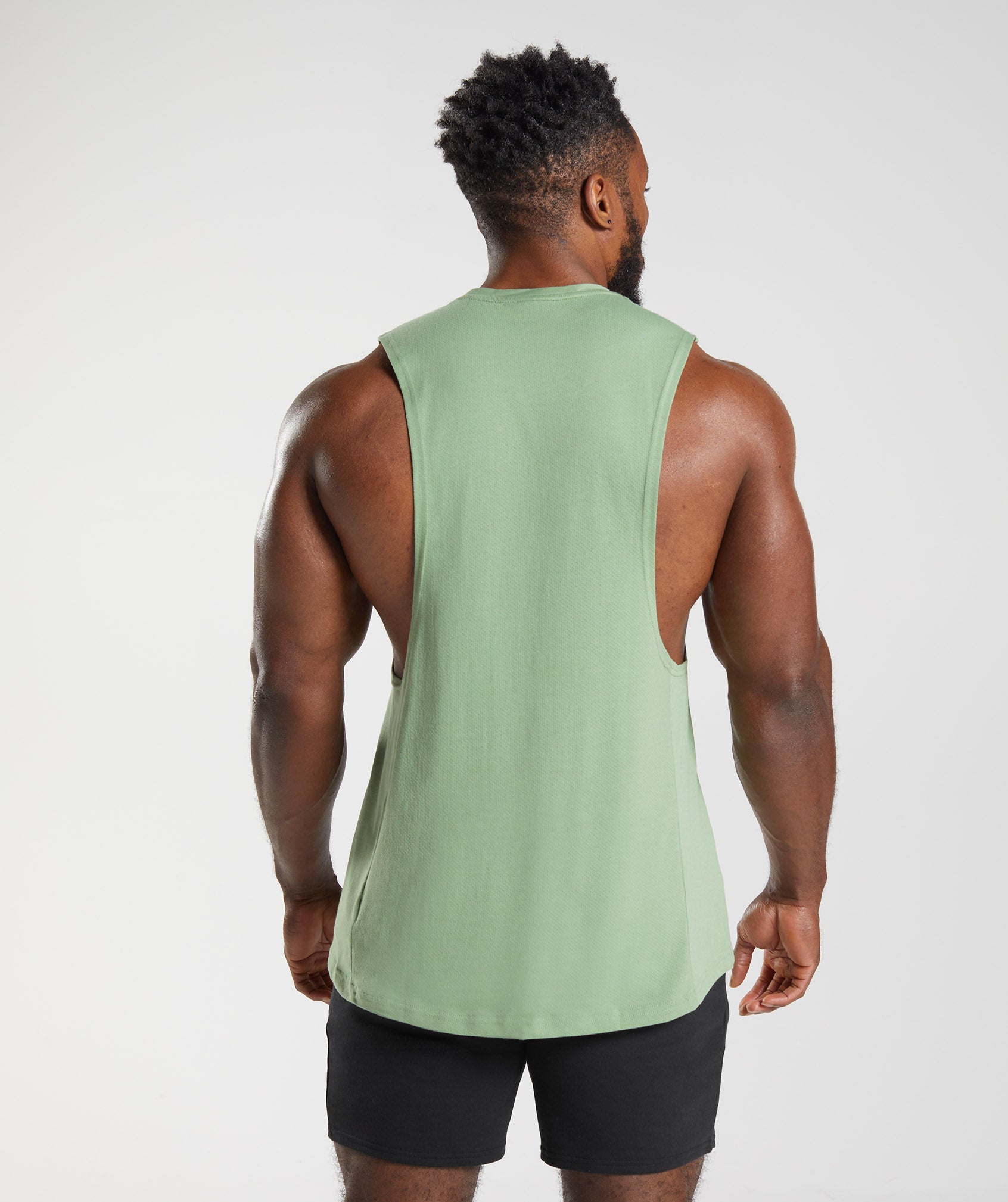 React Drop Arm Tank in Tea Green - view 2