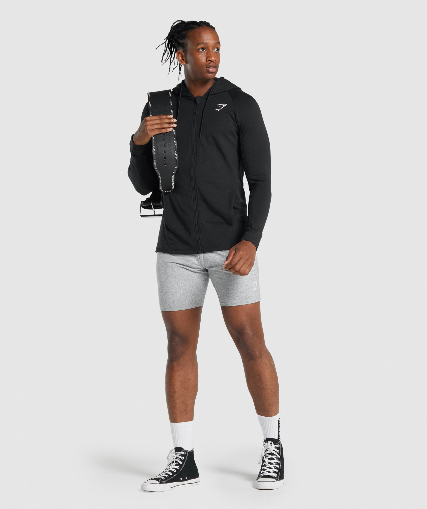 Critical 2.0 Zip Up Hoodie in Black - view 4